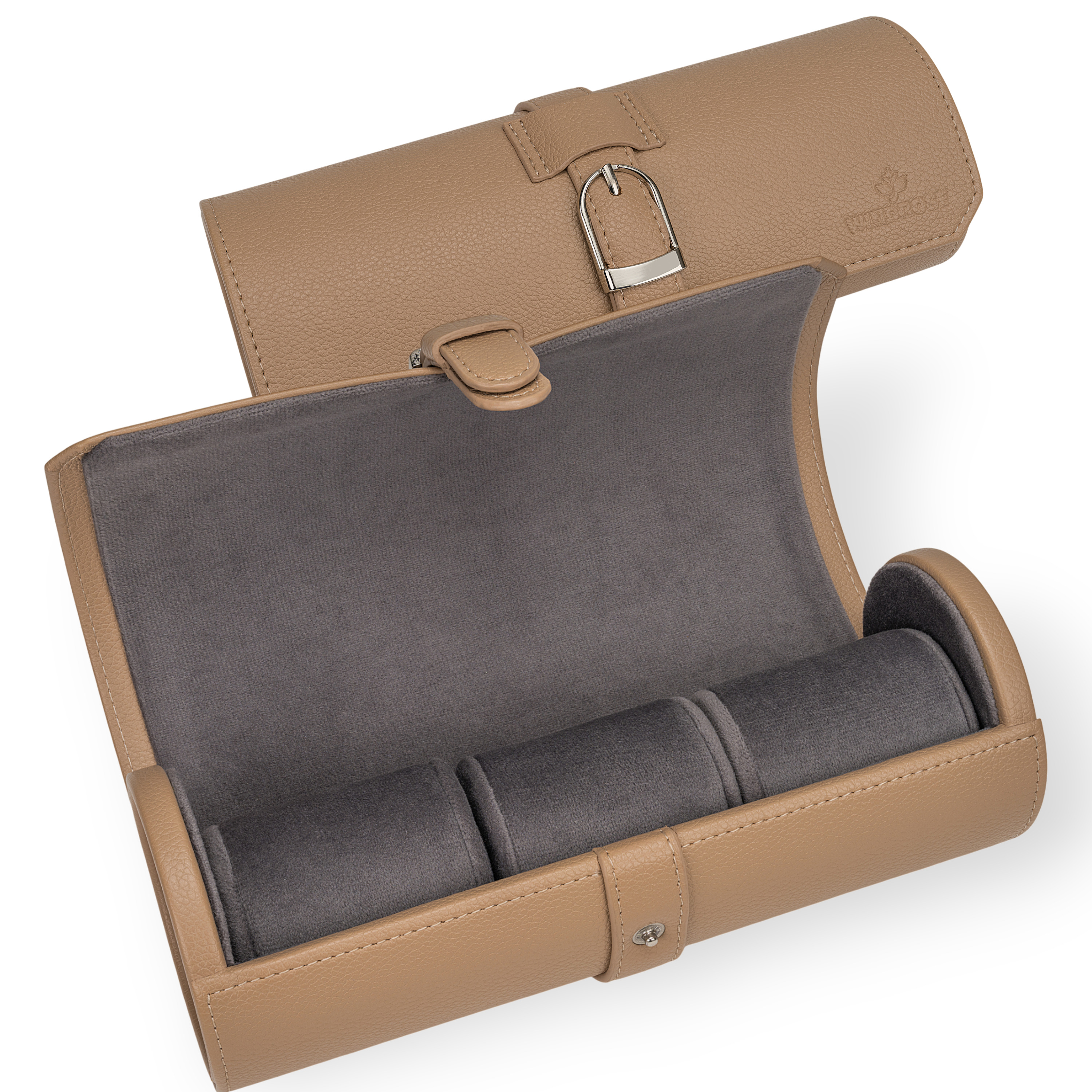 Uhrenetui für 3 Uhren Marvella / camel
