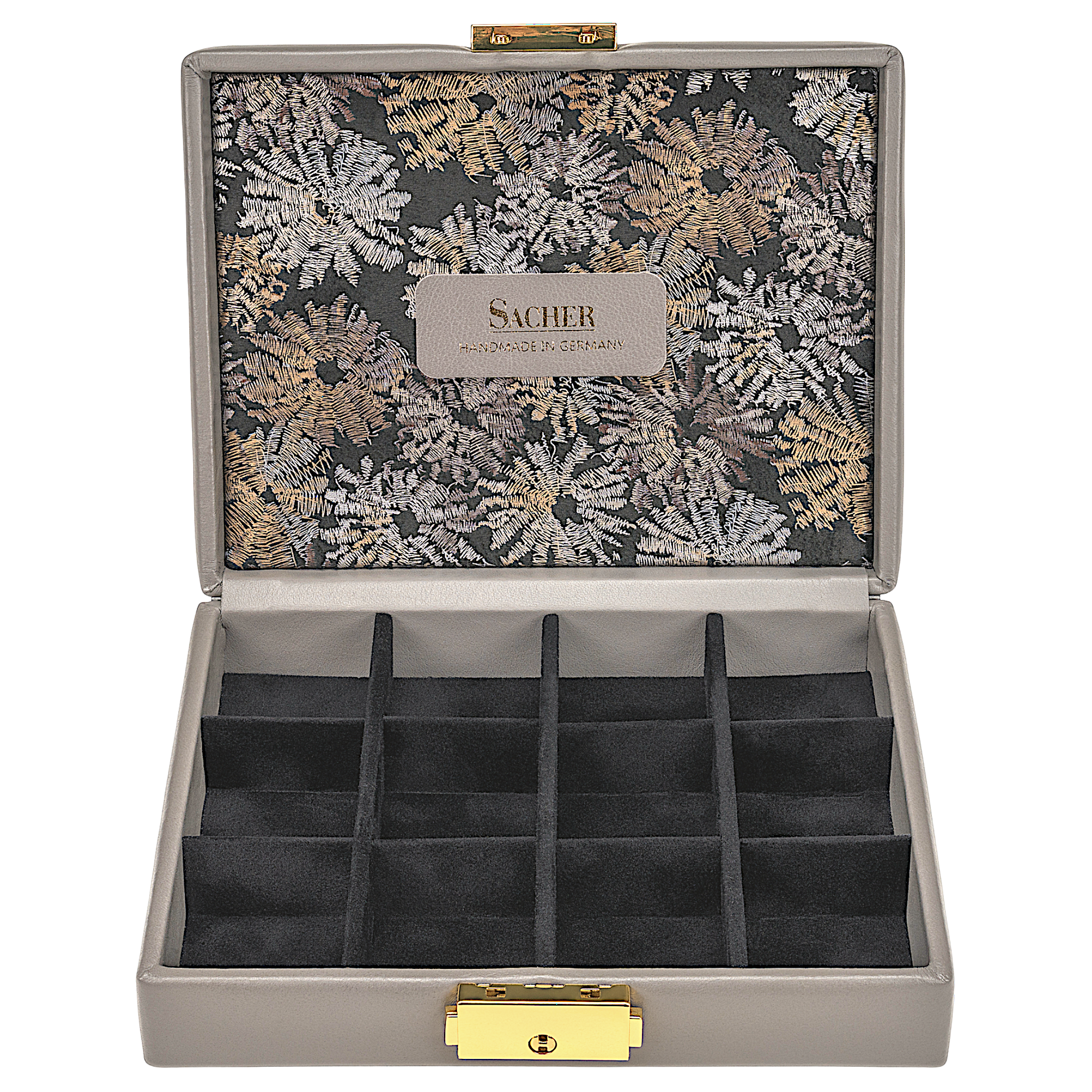 Etui fleur venice / grau (Leder) 