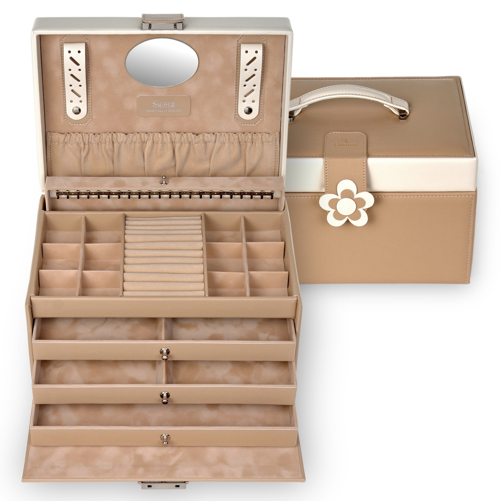 Jewellery box Jasmin bella fiore / beige