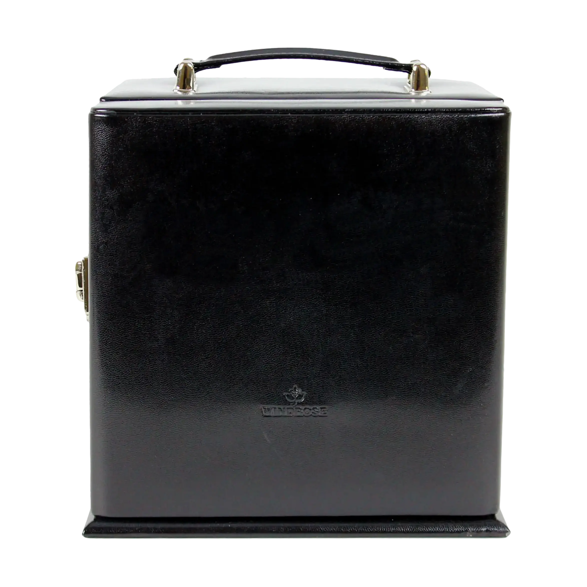 Schmuckkoffer mit integrierter Schmucktasche Merino / schwarz
