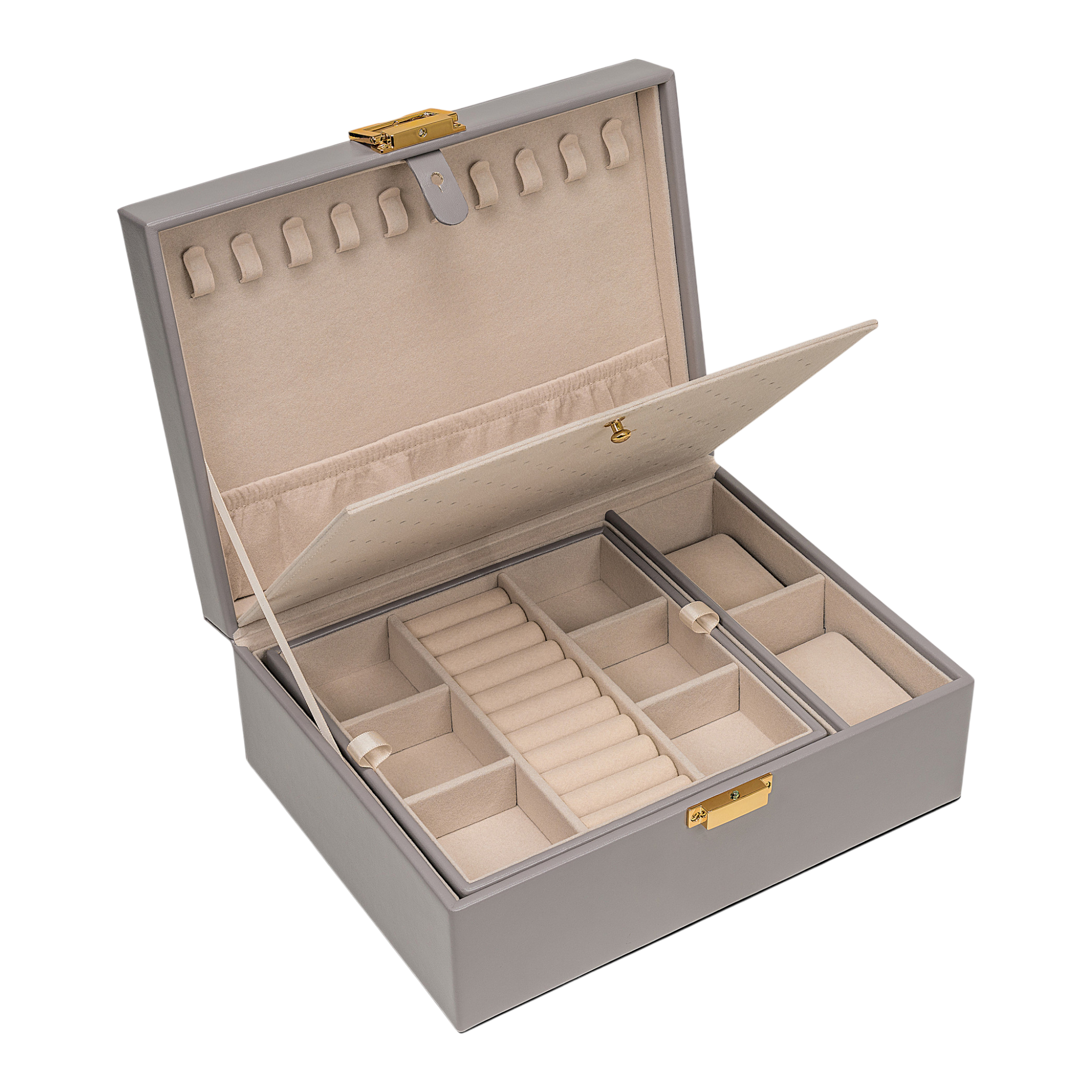 Charmbox mit 1 herausnehmbaren Einsatz essentials / grau