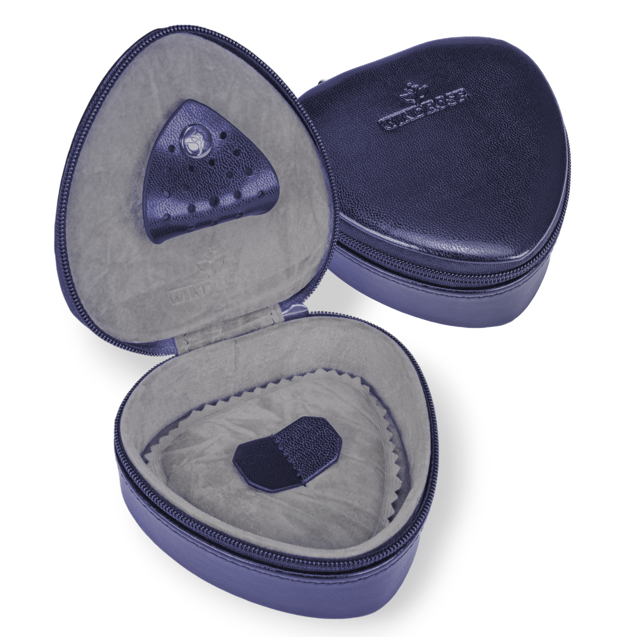 Small heart box Merino Moda / dark blue