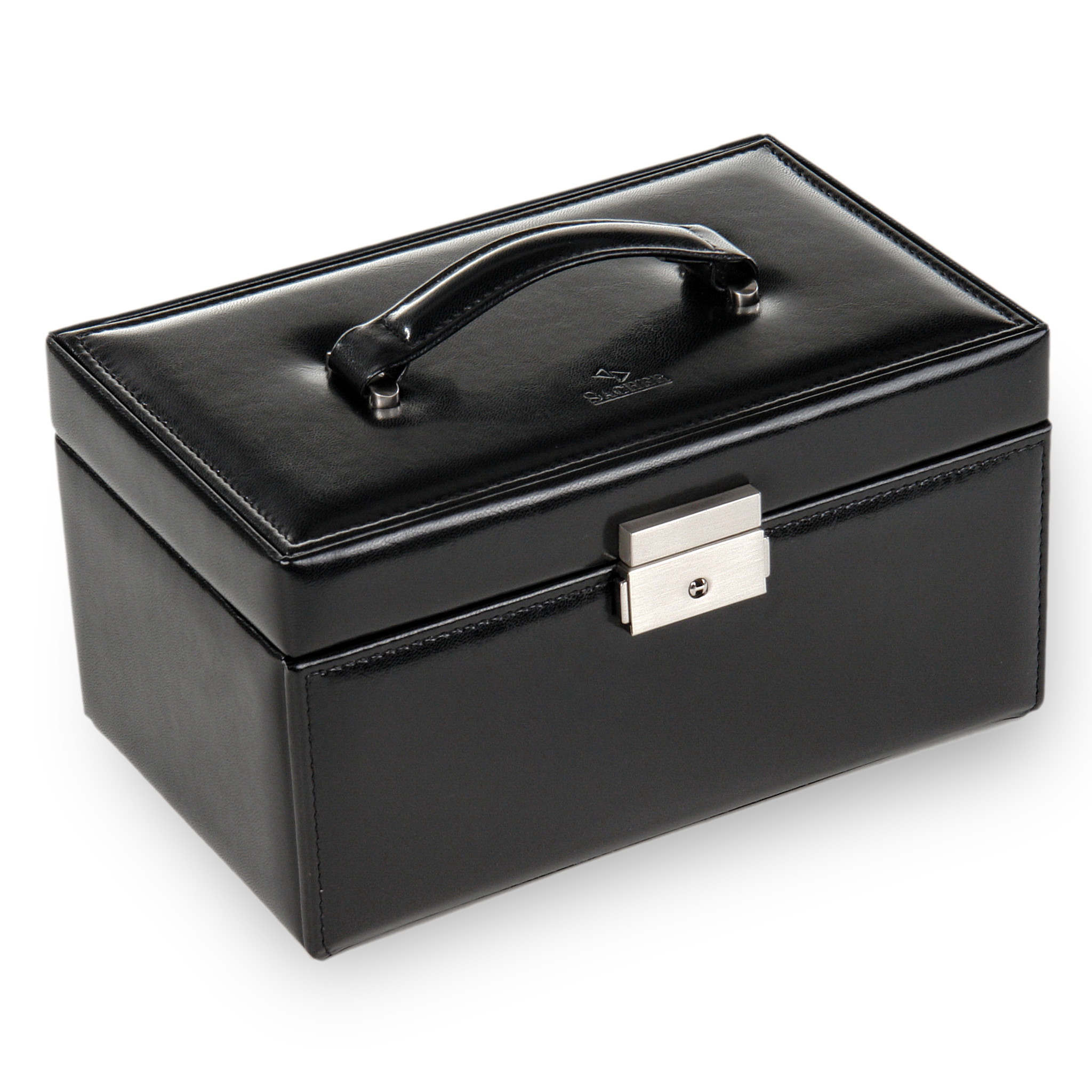 Schmuckkasten Elly new classic / schwarz (Leder) 