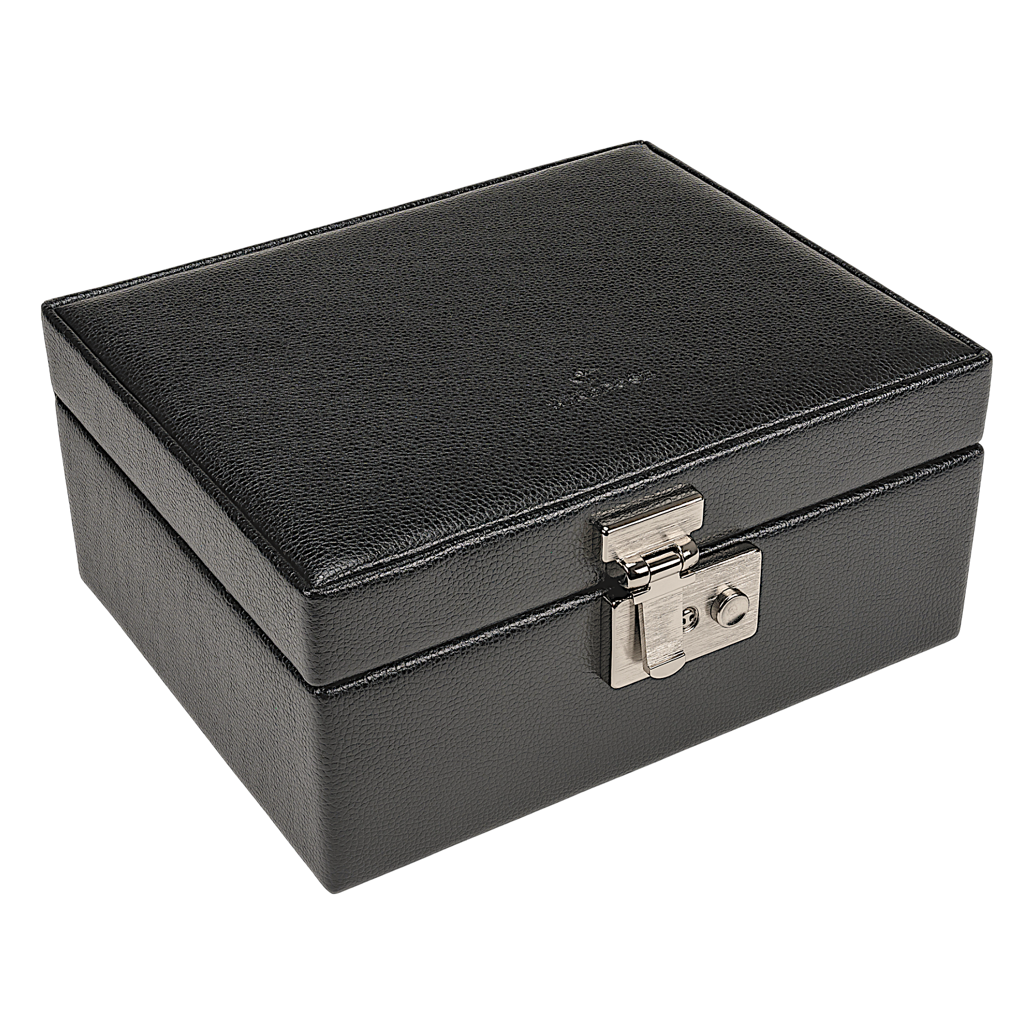 Uhrenkassette Beluga / schwarz (Leder) 