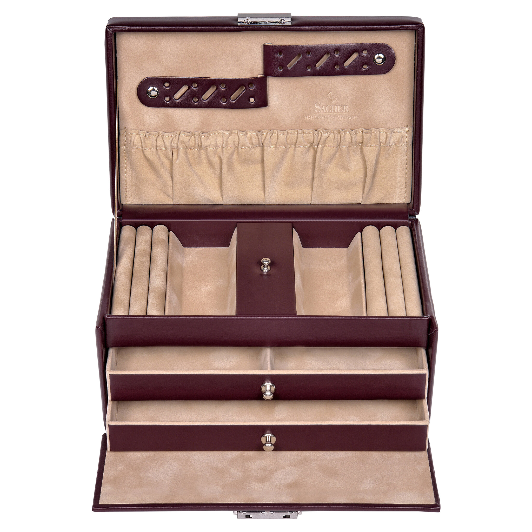 Jewellery box Eva new classic / bordeaux (leather) 