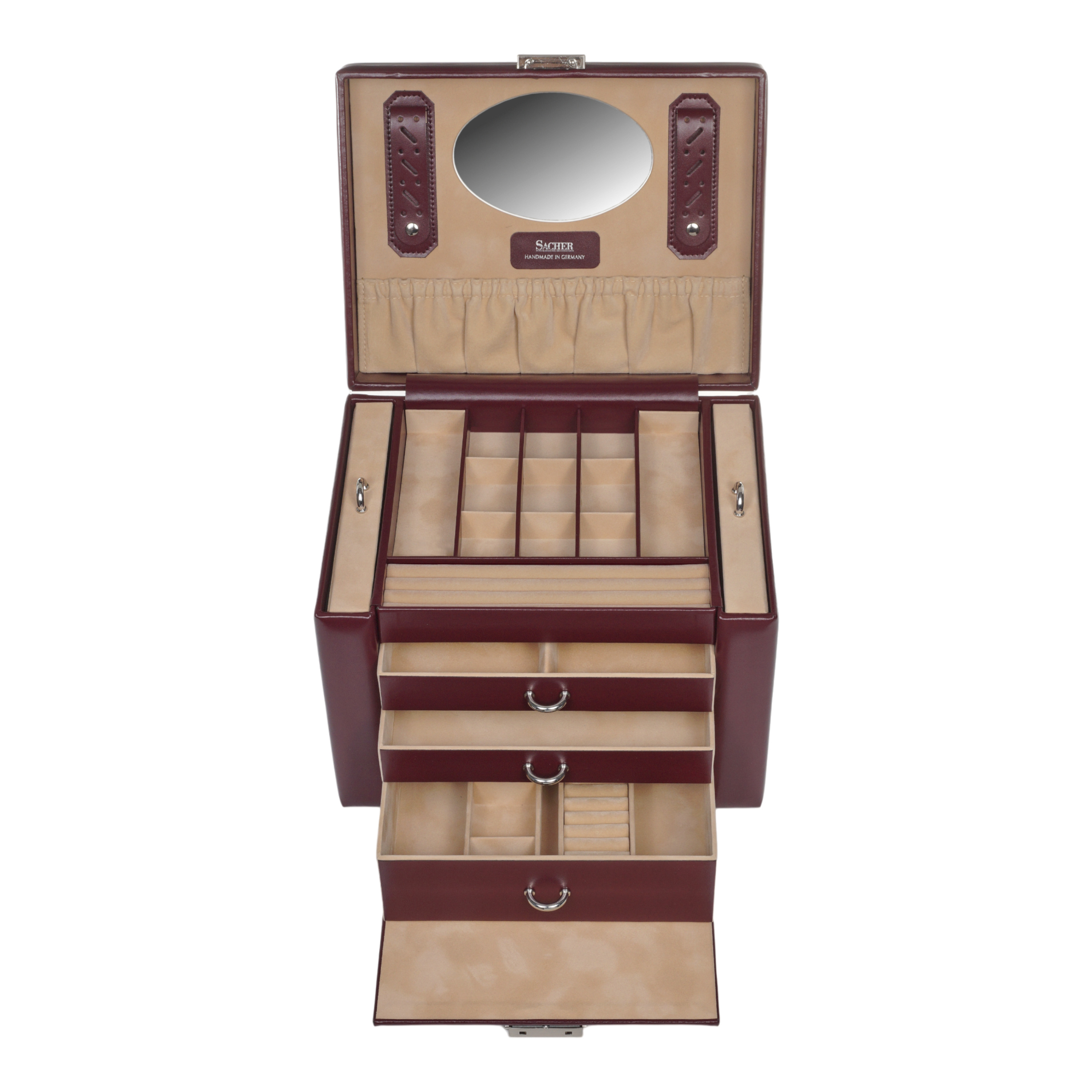 Schmuckkasten Marta new classic / bordeaux (Leder) 