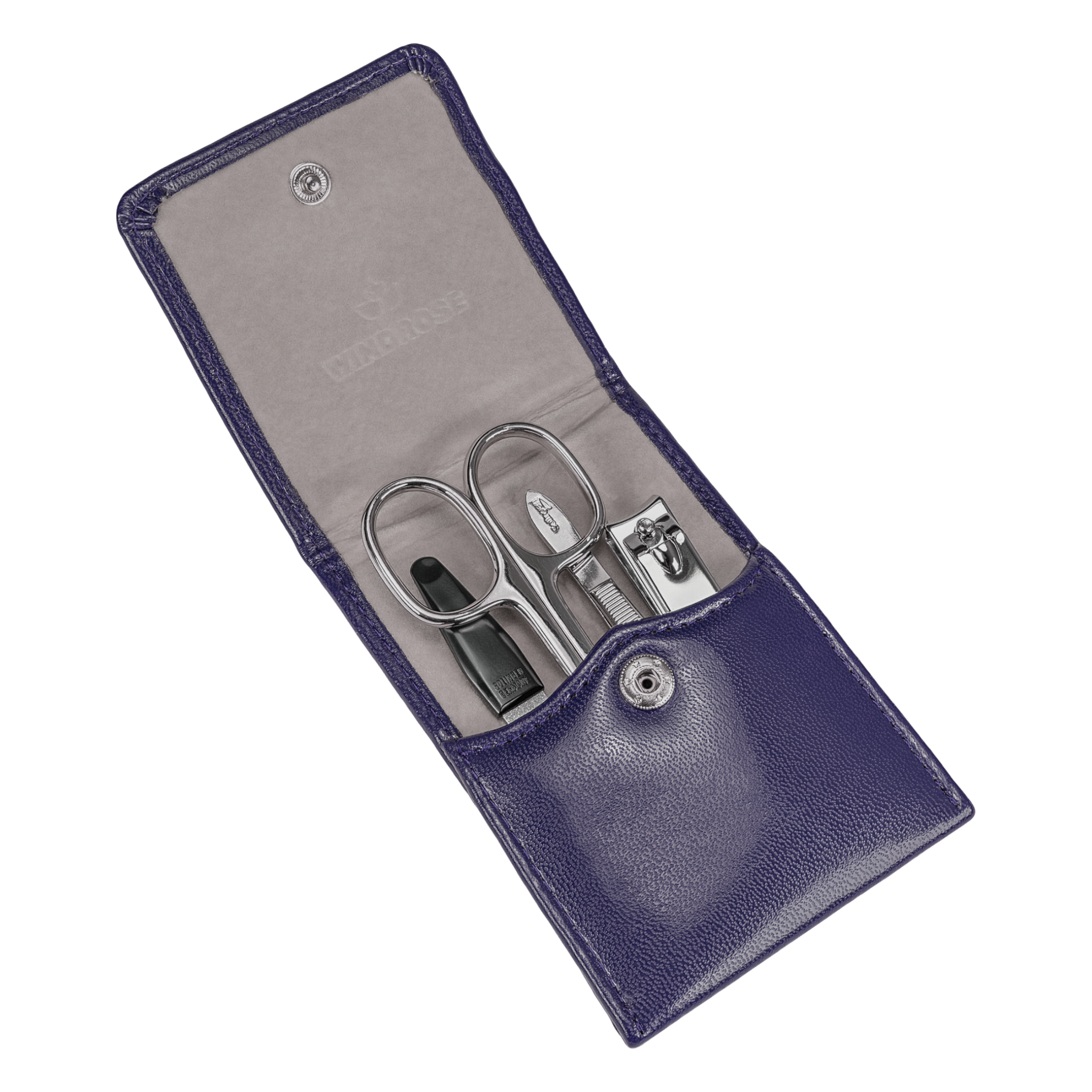 4-piece manicure case Merino Moda / dark blue 4-piece manicure case Merino Moda / dark blue