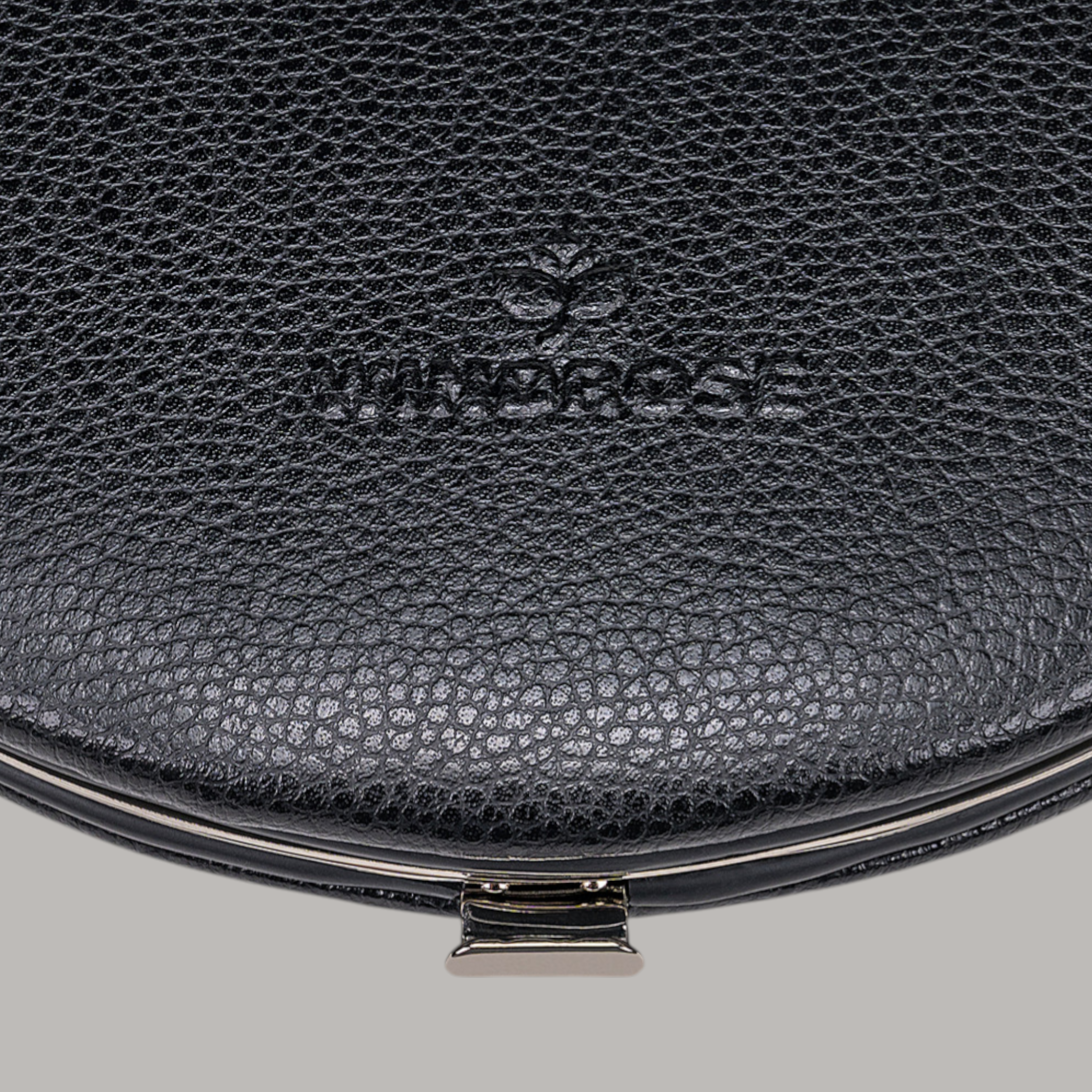 5-teilig Maniküretui beluga / schwarz (Leder) 