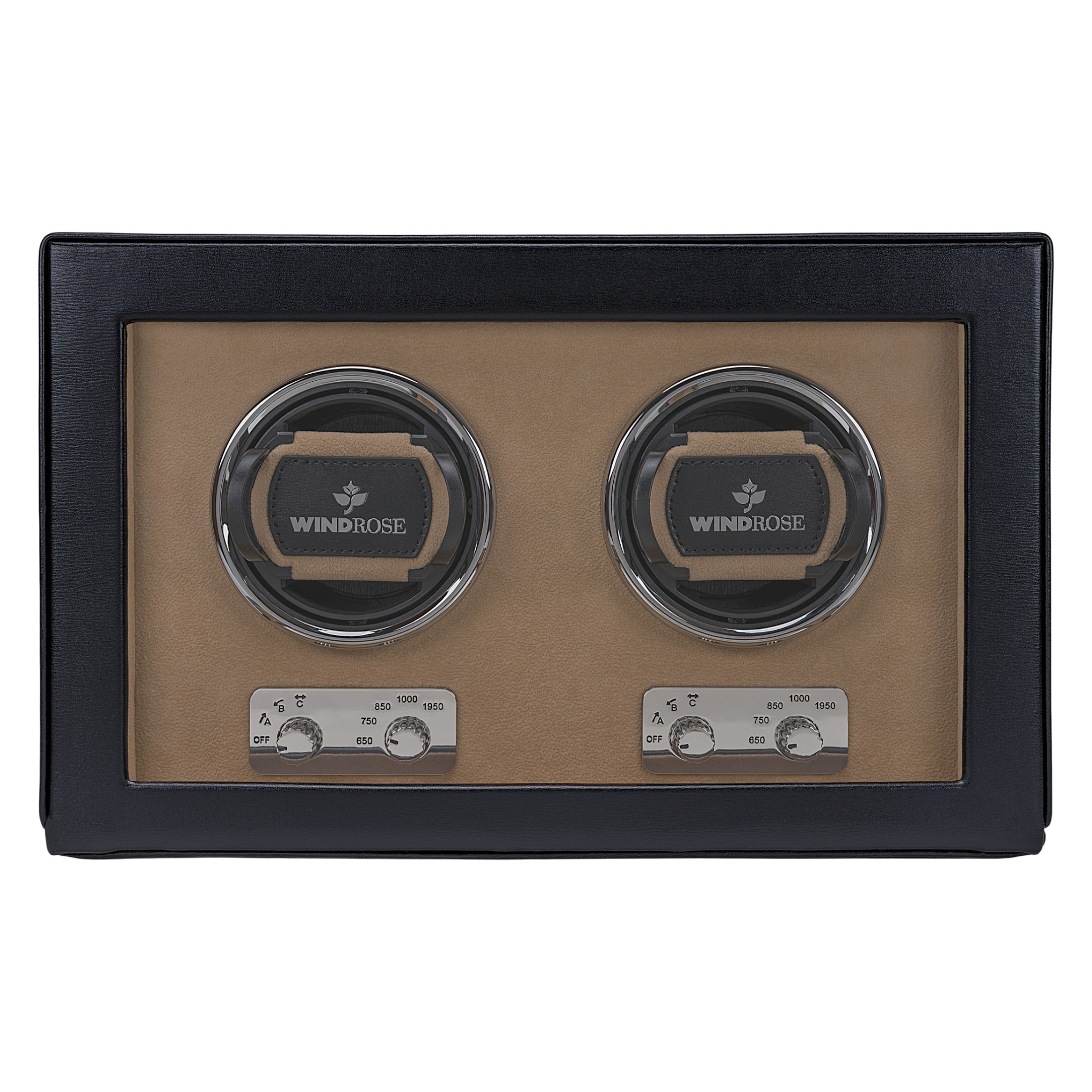 Uhrenbeweger 2 Uhren ambiance / schwarz (Leder) 