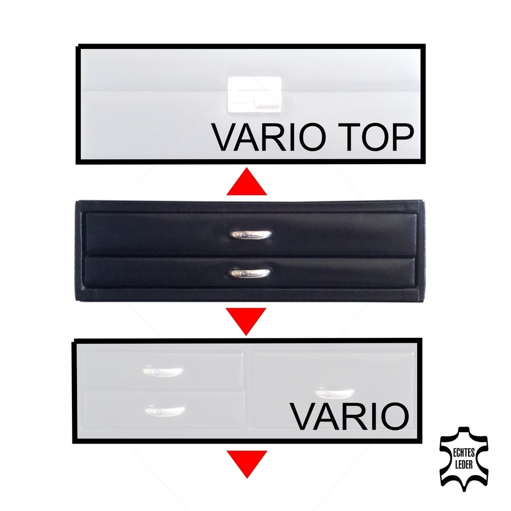 Standard-Modul VARIO Schmuckset vario / schwarz (Leder) 