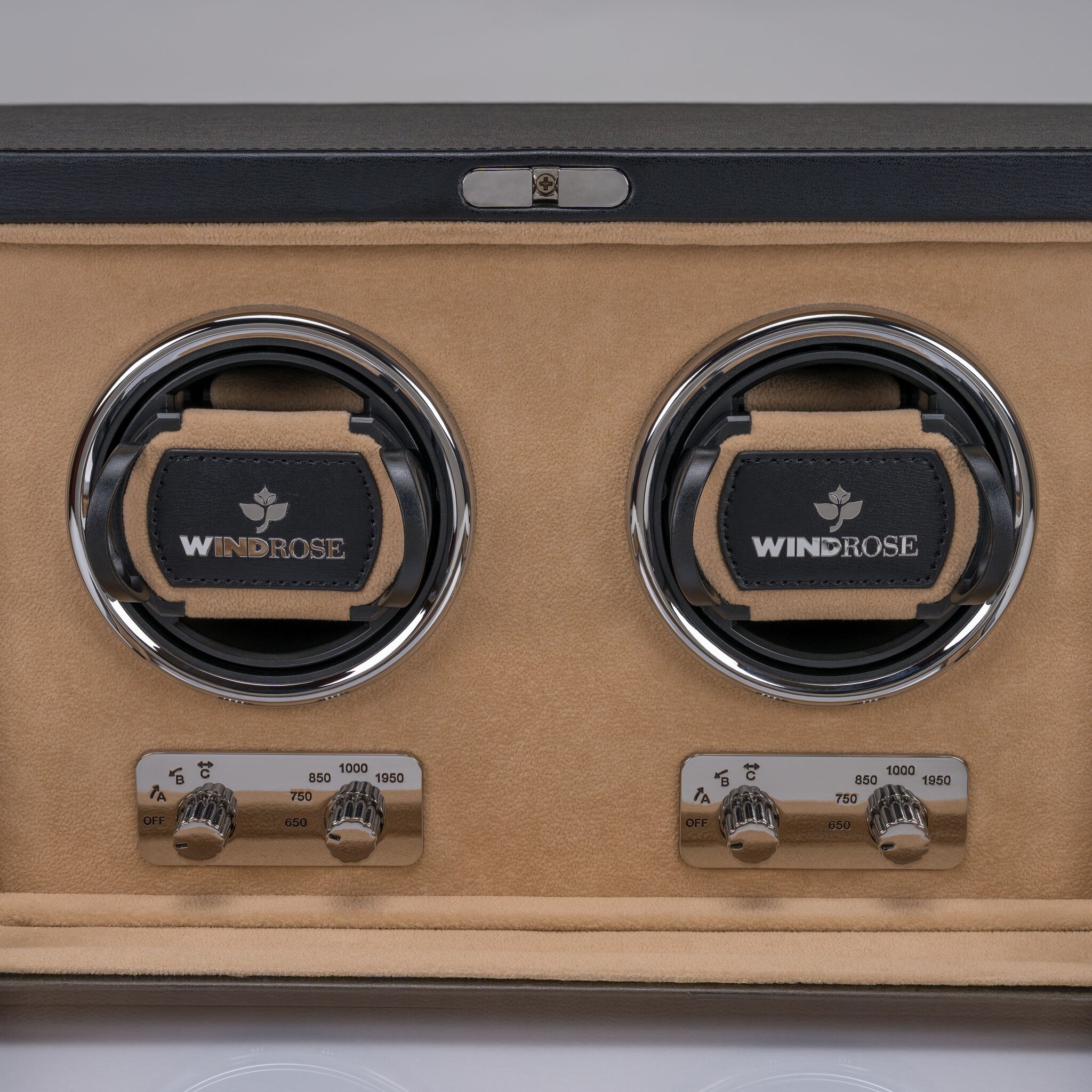 Uhrenbeweger 2 Uhren ambiance / schwarz (Leder) 