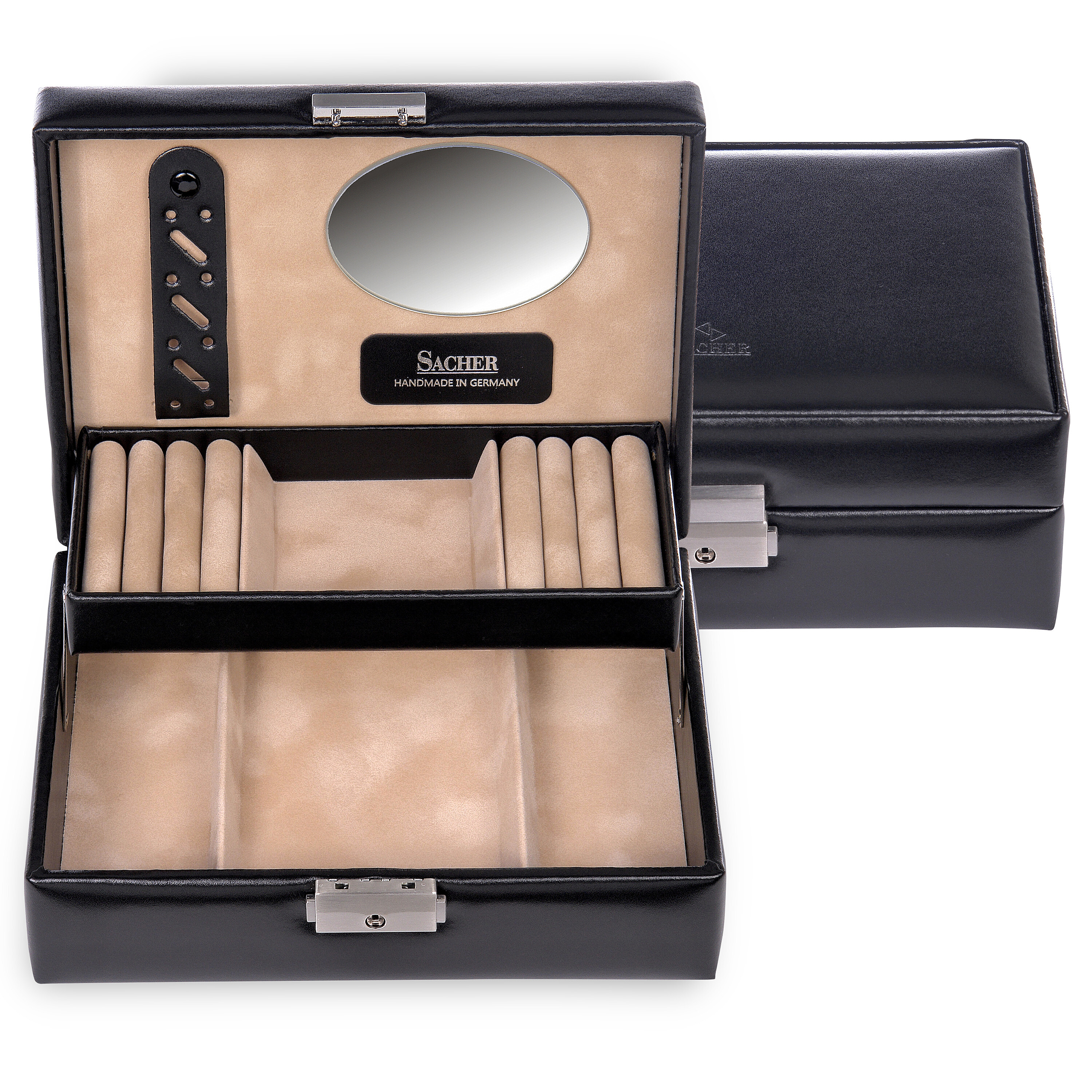 Jewellery box Britta new classic / black (leather) 