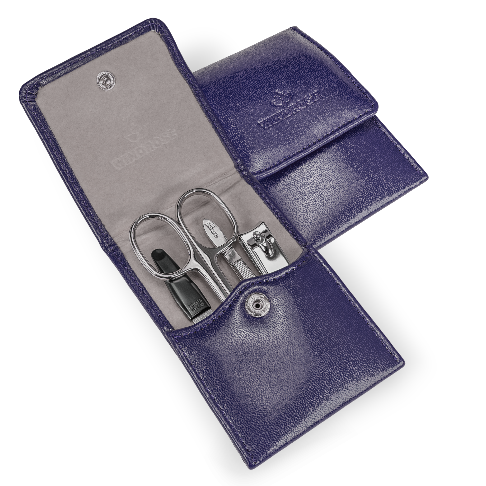 4-piece manicure case Merino Moda / dark blue 4-piece manicure case Merino Moda / dark blue