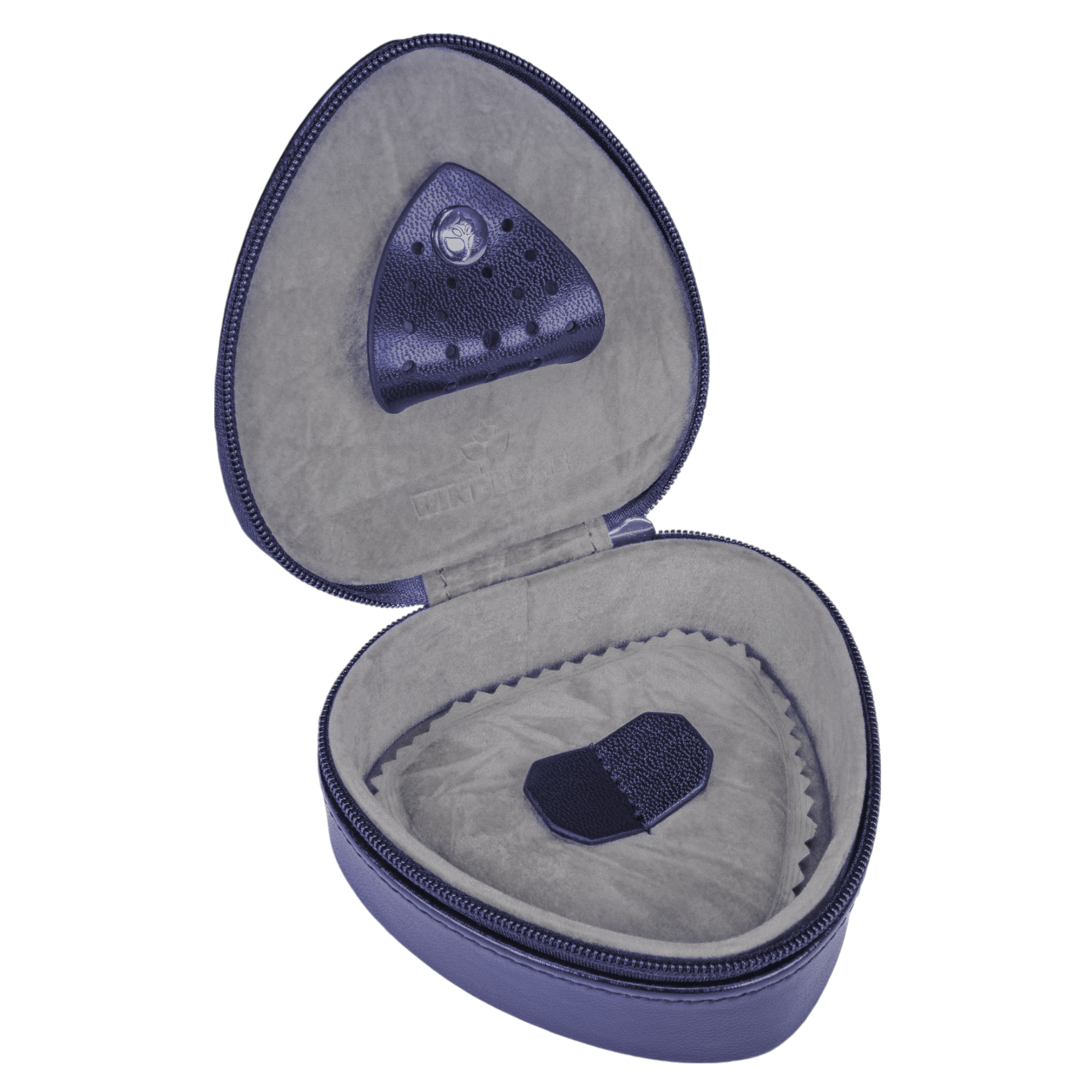 Small heart box Merino Moda / dark blue