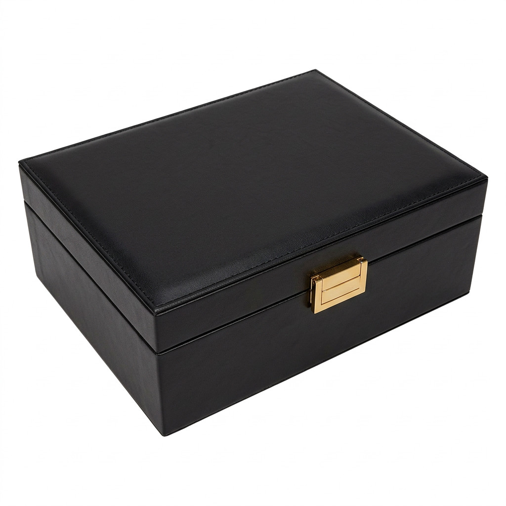 Charmbox mit 1 herausnehmbaren Einsätze essentials / schwarz