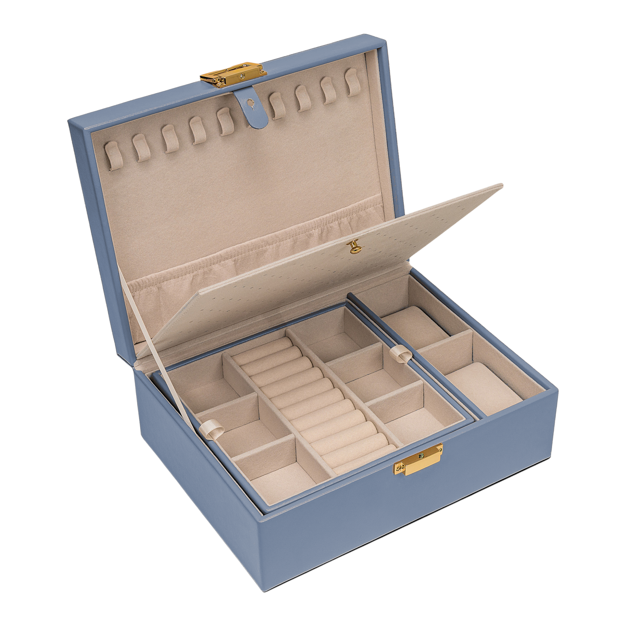 Charmbox mit 1 herausnehmbaren Einsatz essentials / blau