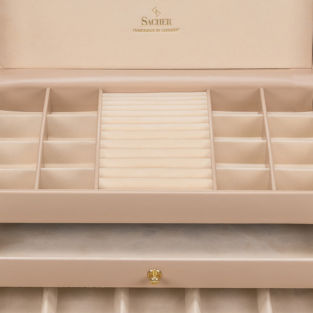 Schmuckkasten Karen pastello / beige (Leder) 