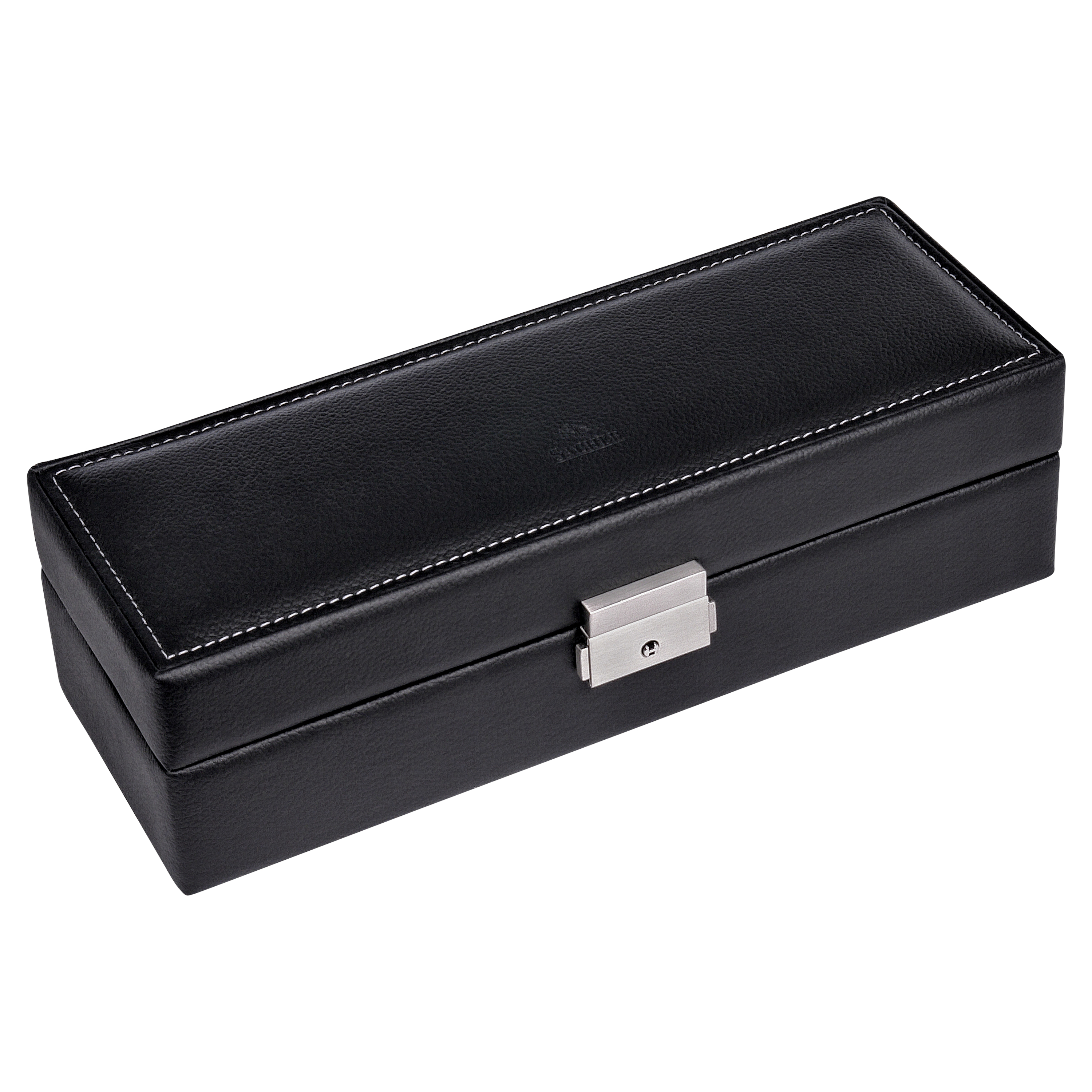 Watch case for 5 watches tamigi sport / black (leather) 