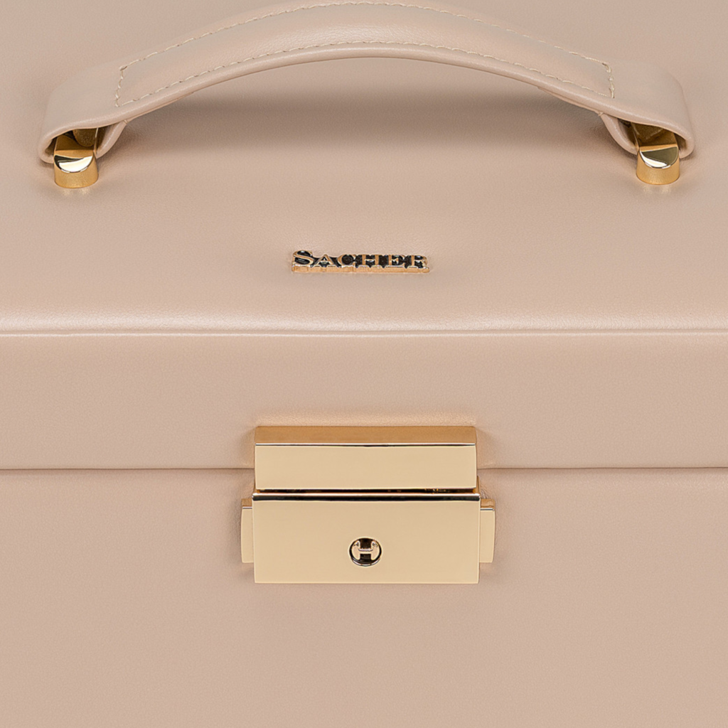 Schmuckkasten Emma pastello / beige (Leder) 