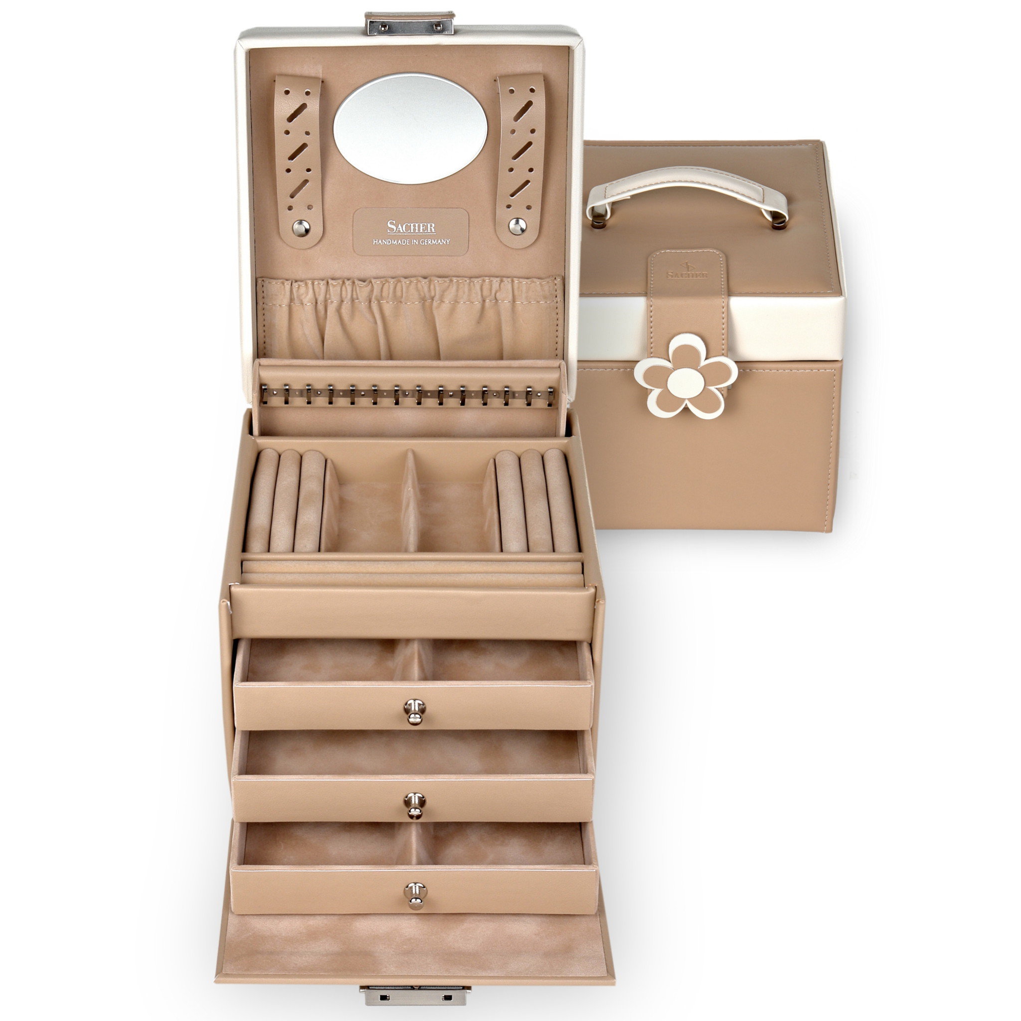 Jewellery box Erika bella fiore / beige