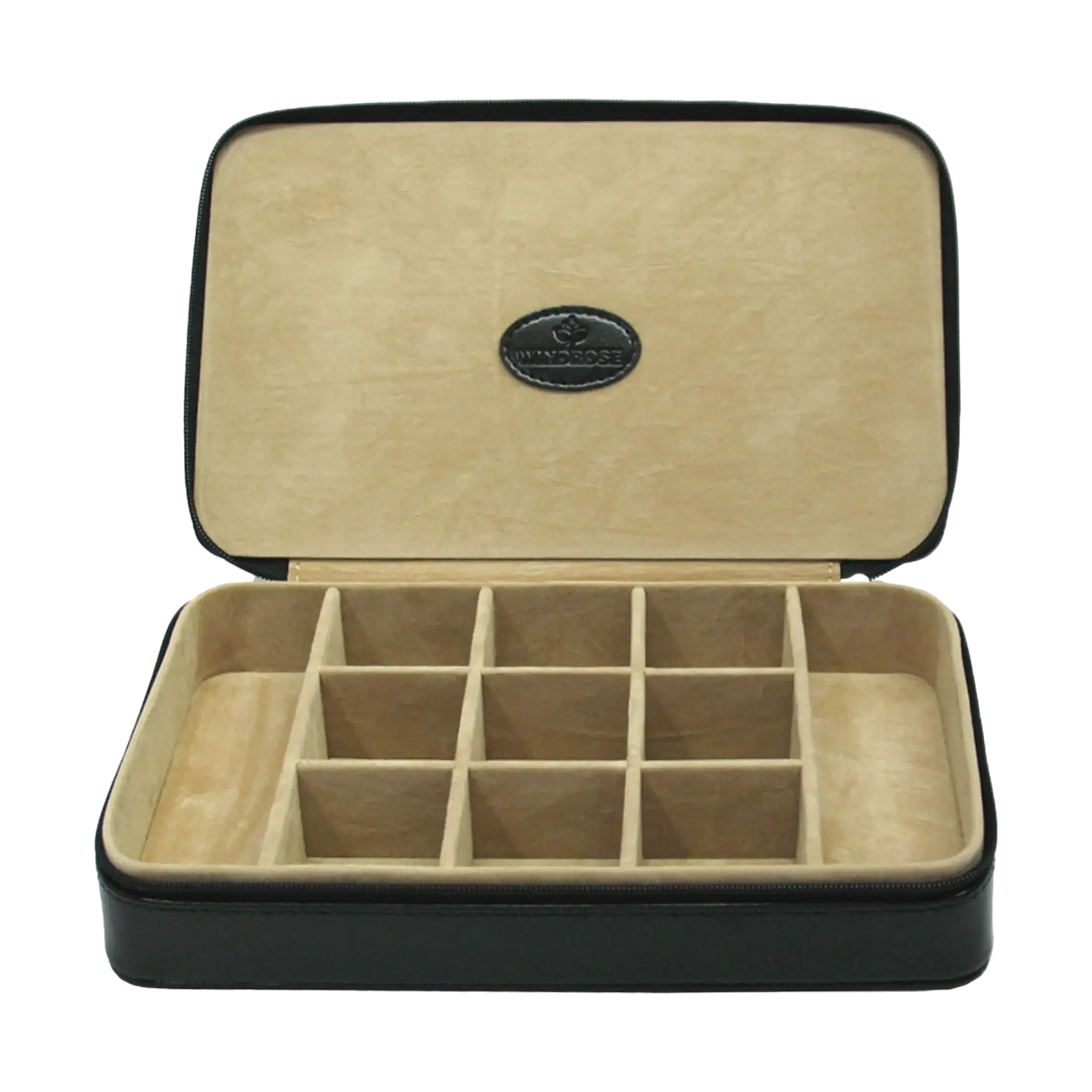 Charm box for travelling Merino / black