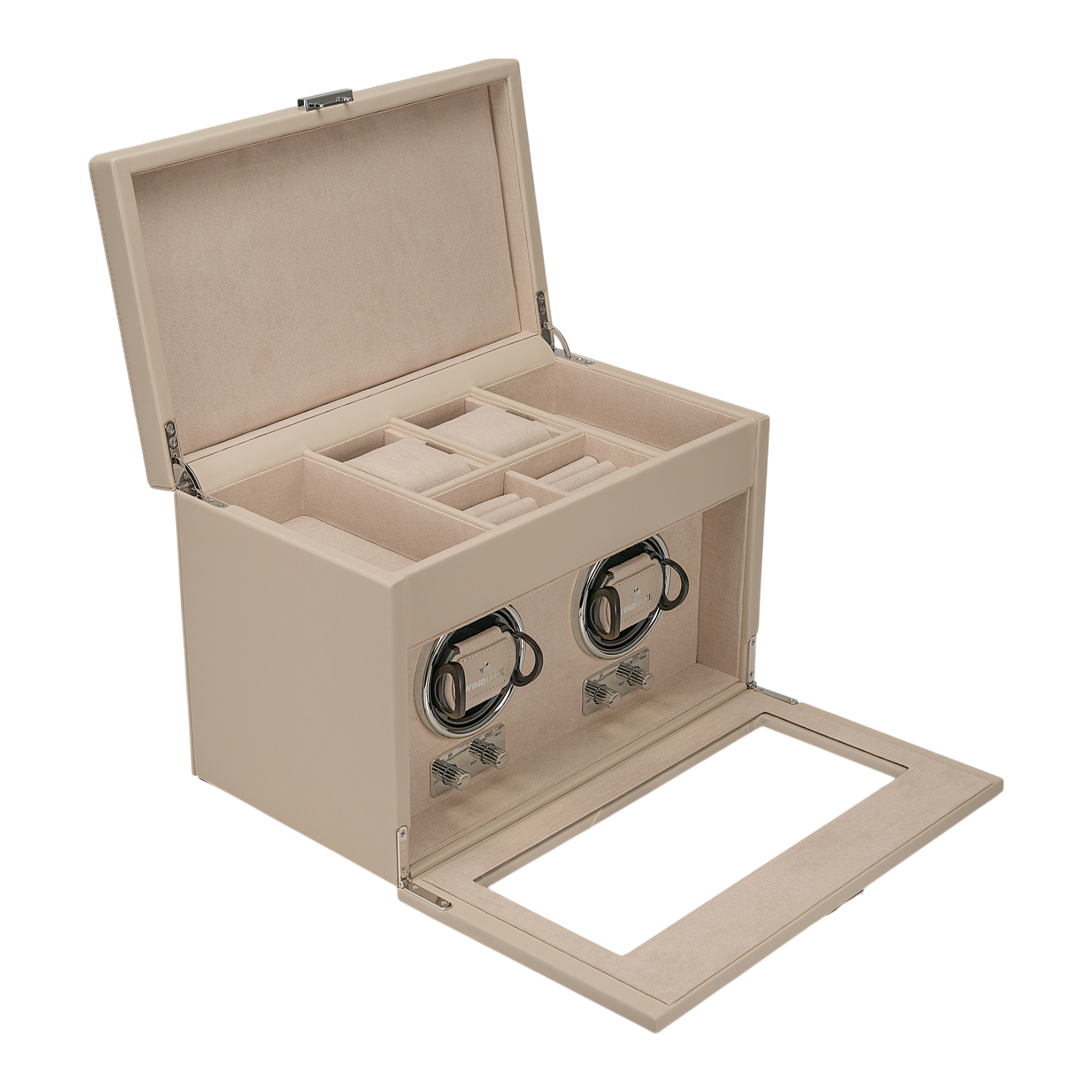 Uhrenbeweger 2 Uhren luxora / beige