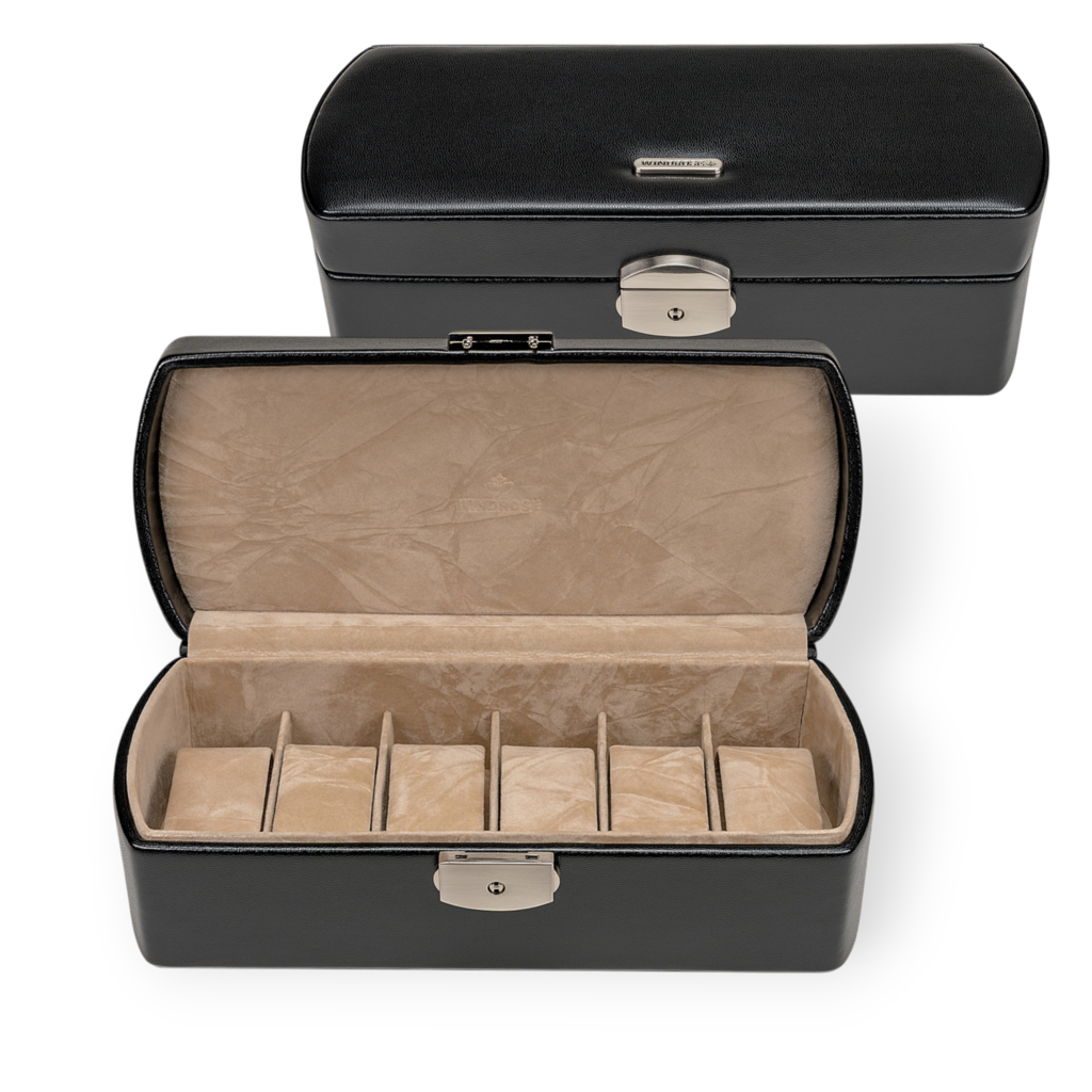 Uhrenkassette merino / schwarz