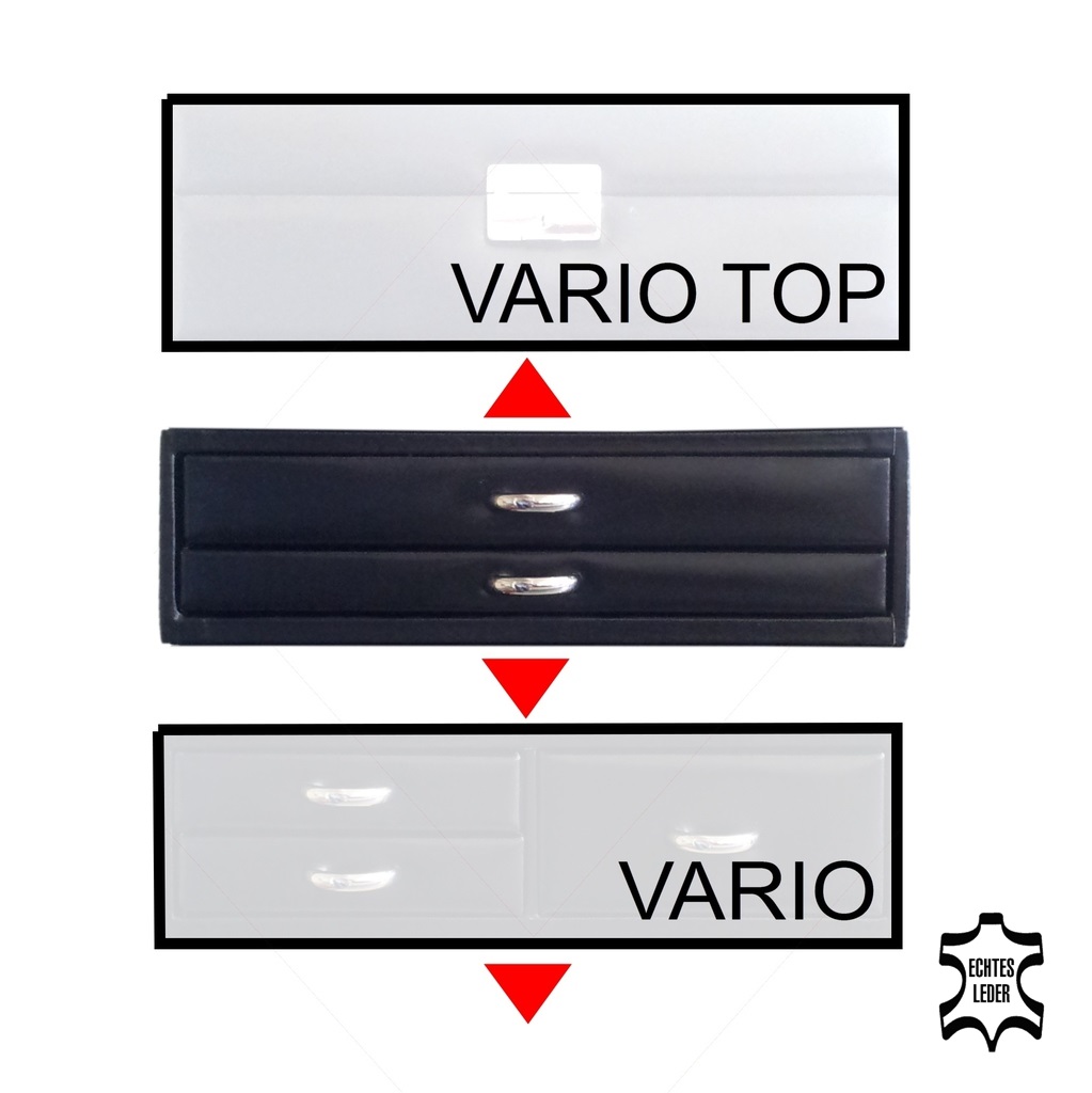 Standard module VARIO rings vario / black (leather) 