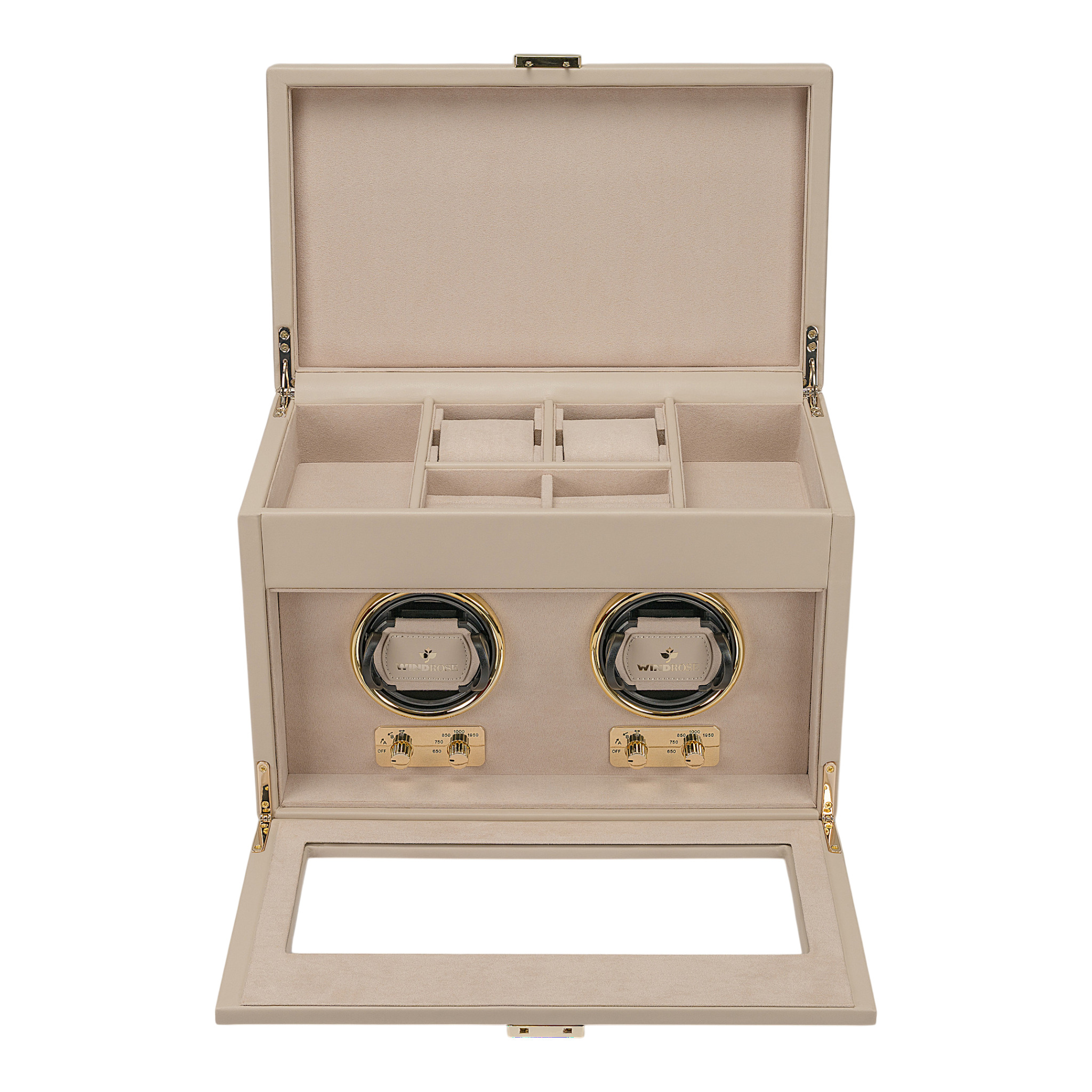 Uhrenbeweger 2 Uhren luxora / beige
