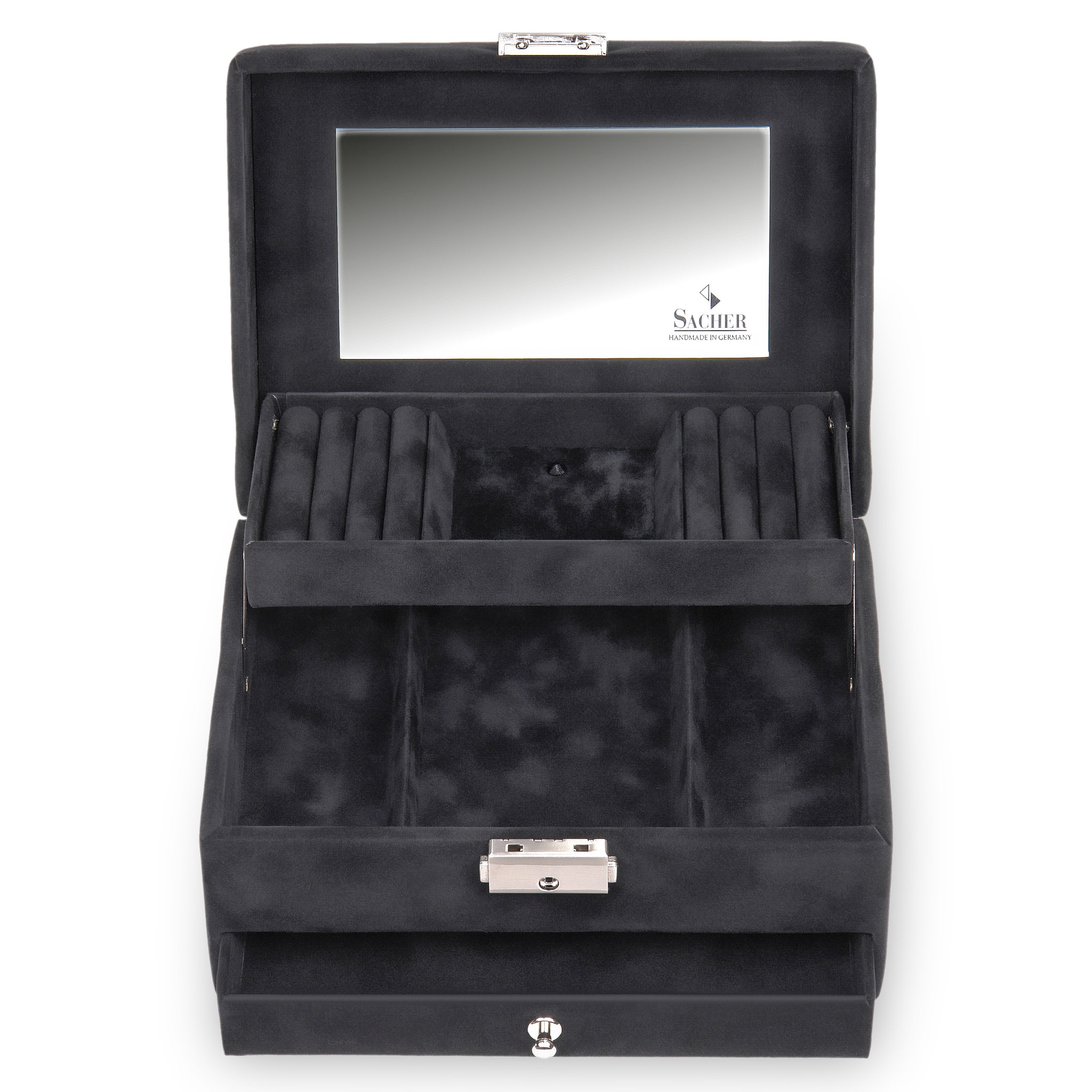 Carola crystalo / black jewellery box