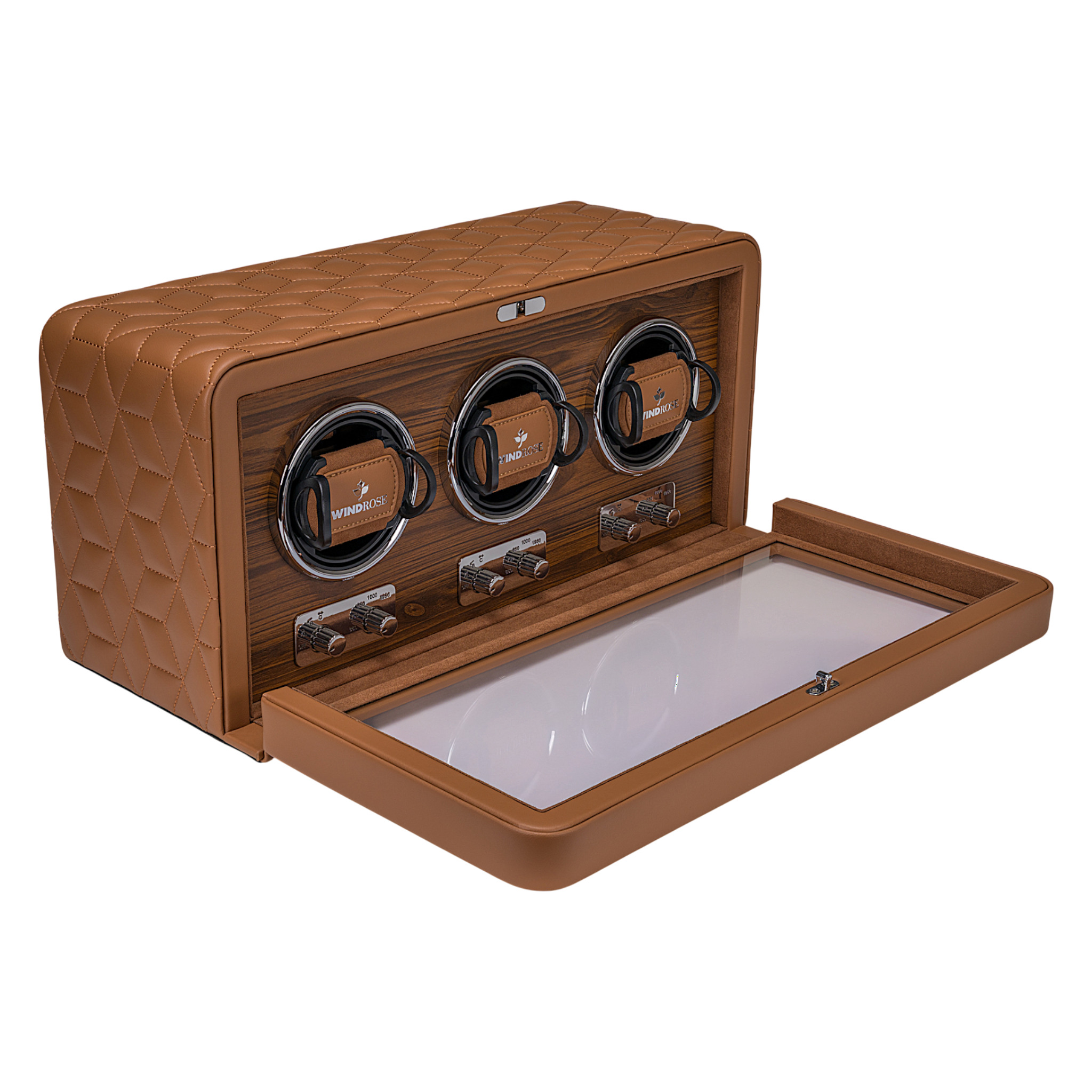 Uhrenbeweger 3 Uhren Noblesse / braun