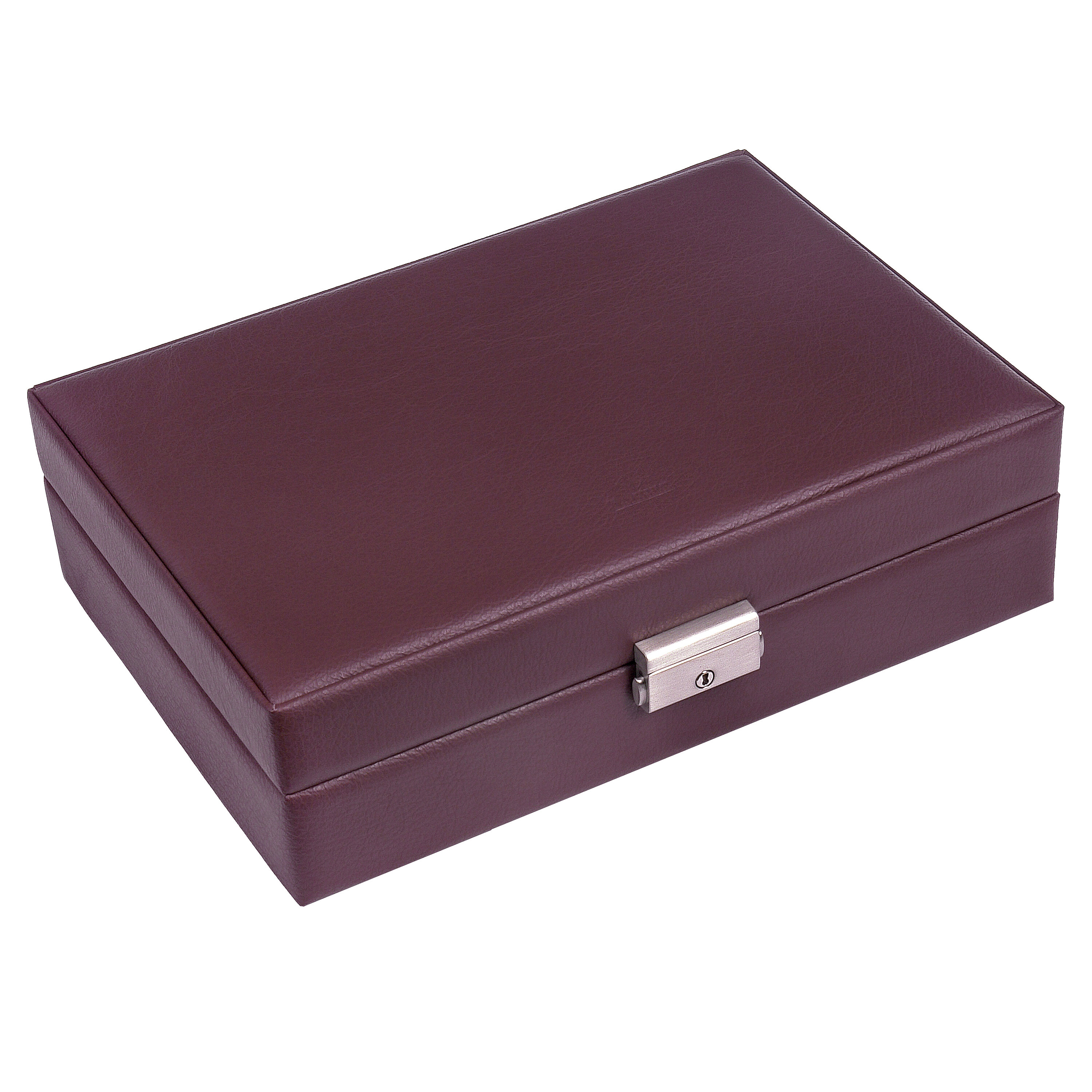 Watch case for 10 watches cadeluxe / bordeaux (full cowhide) 