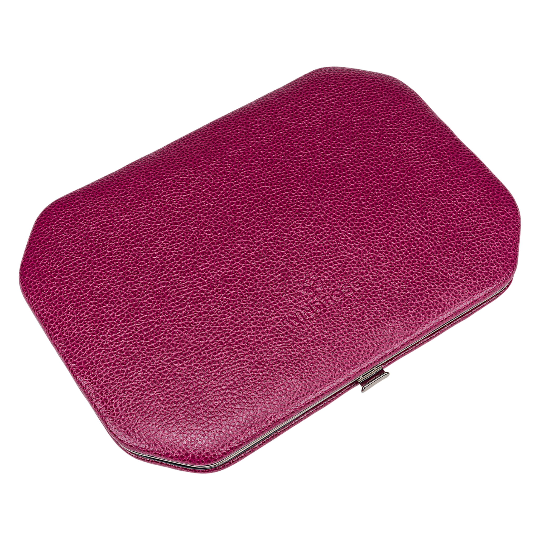 10-teilig Maniküretui beluga / beere (Leder) 