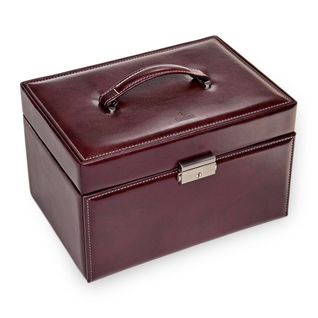 Jewellery box Jasmin florage / bordeaux