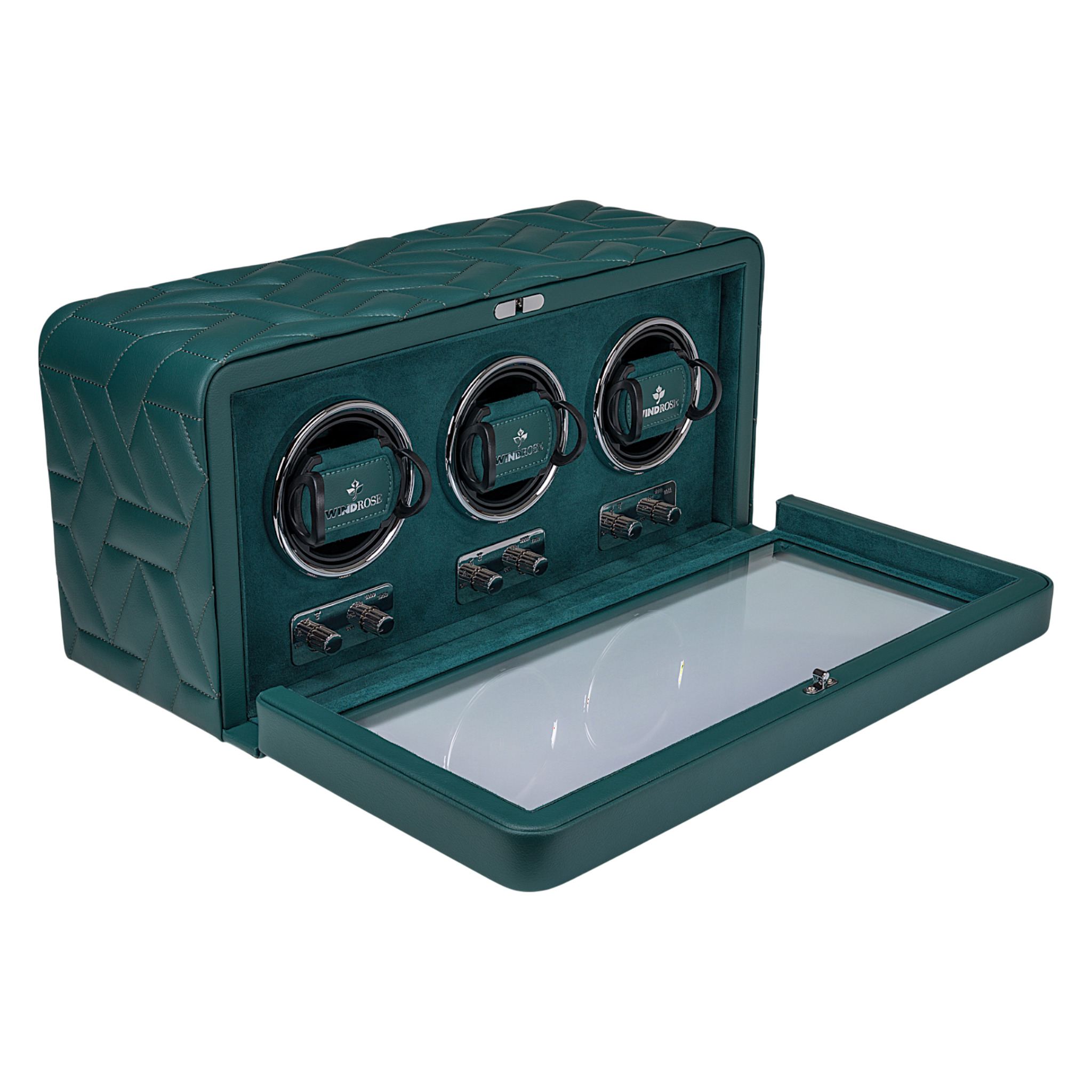 Uhrenbeweger 3 Uhren Noblesse / petrol