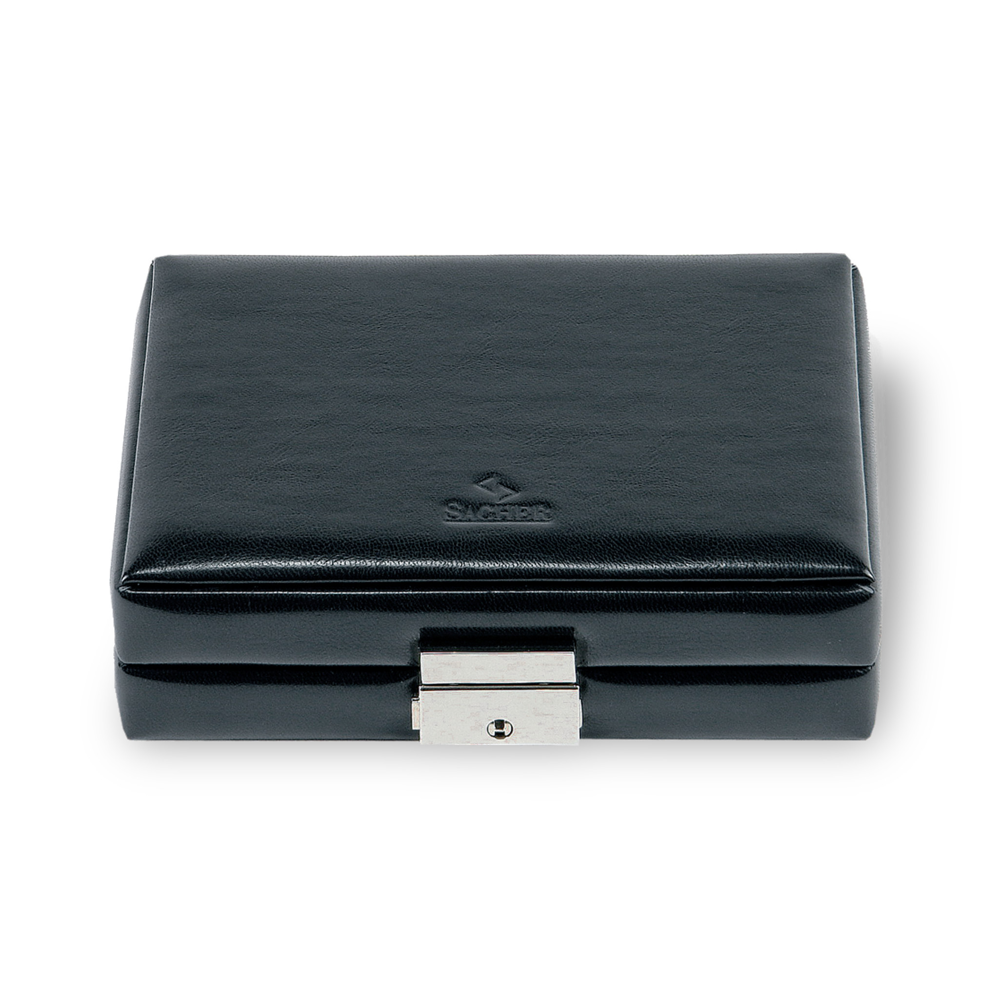 Ring etui new classic / zwart (leer)
