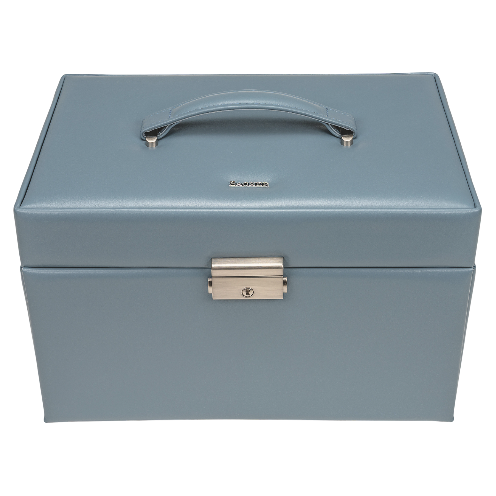Schmuckkasten Lena pastello / hellblau (Leder) 