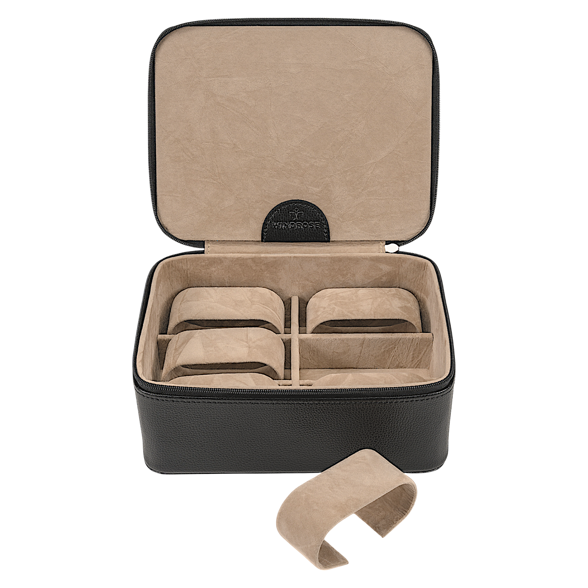 Uhrenkassette Beluga / schwarz (Leder) Uhrenkassette Beluga / schwarz (Leder)