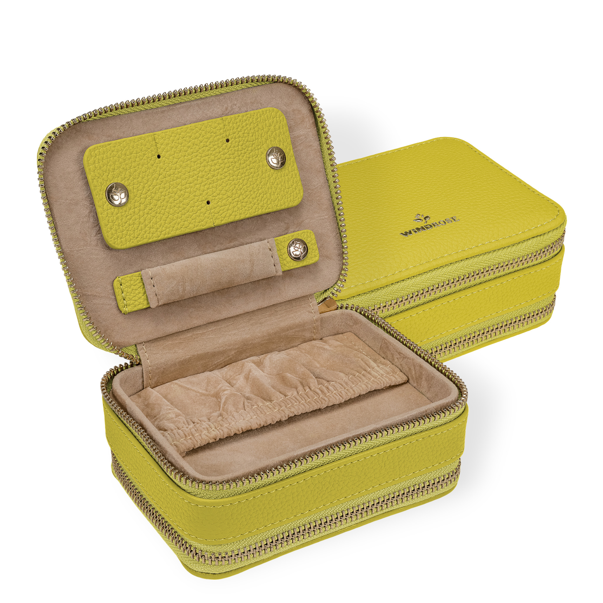 Schmucketui S mit Reißverschluss Aurora / lime