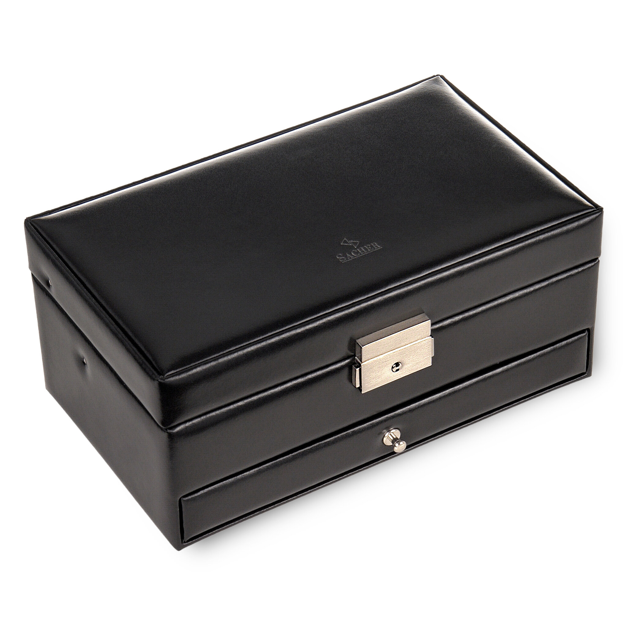 Coffret à bijoux Hanna new classic / noir (cuir) 