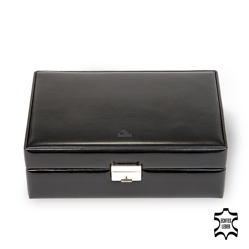 Top module with travel case VARIO vario / black (leather) 