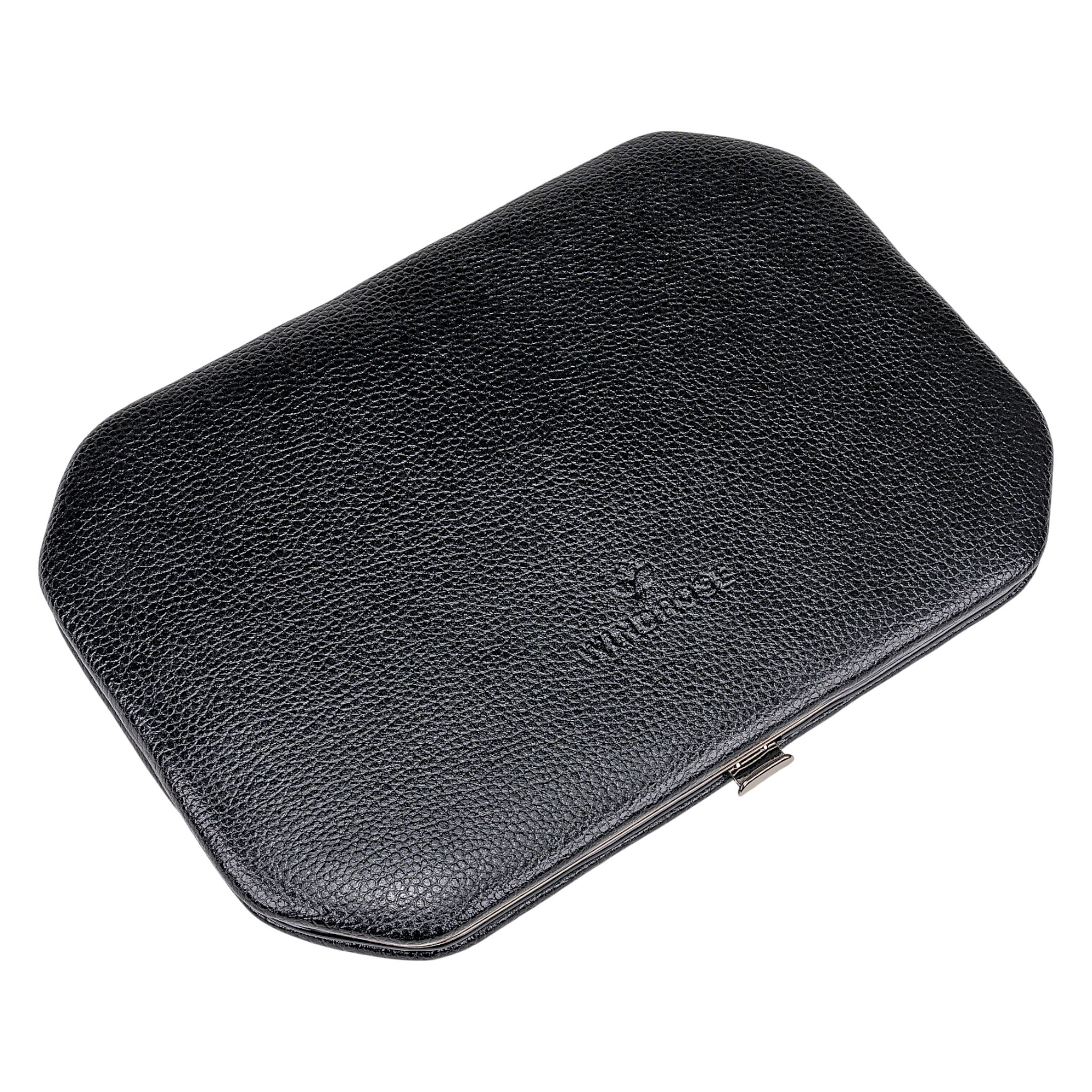 10-teilig Maniküretui beluga / schwarz (Leder) 