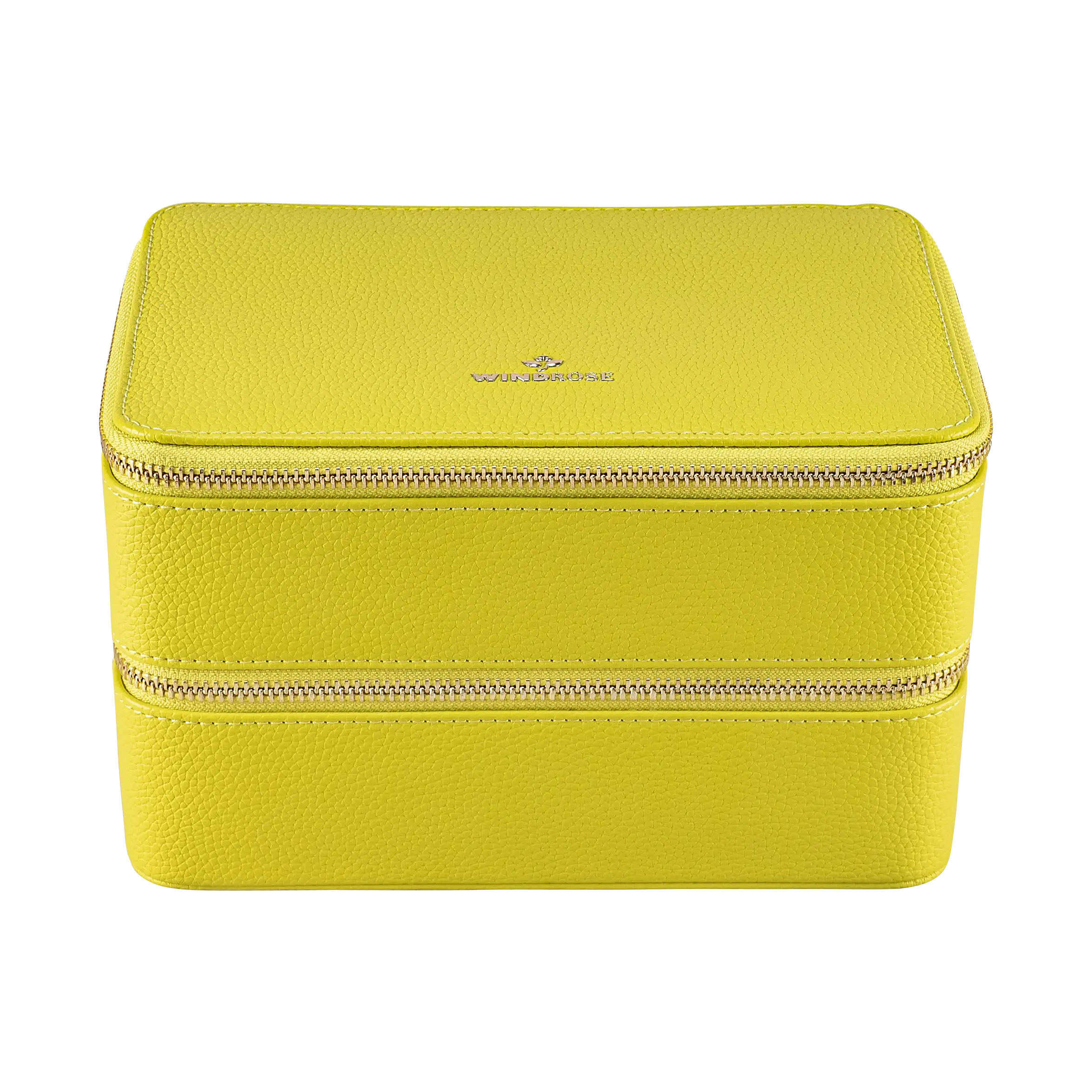 Jewellery case L with zip Aurora / lime