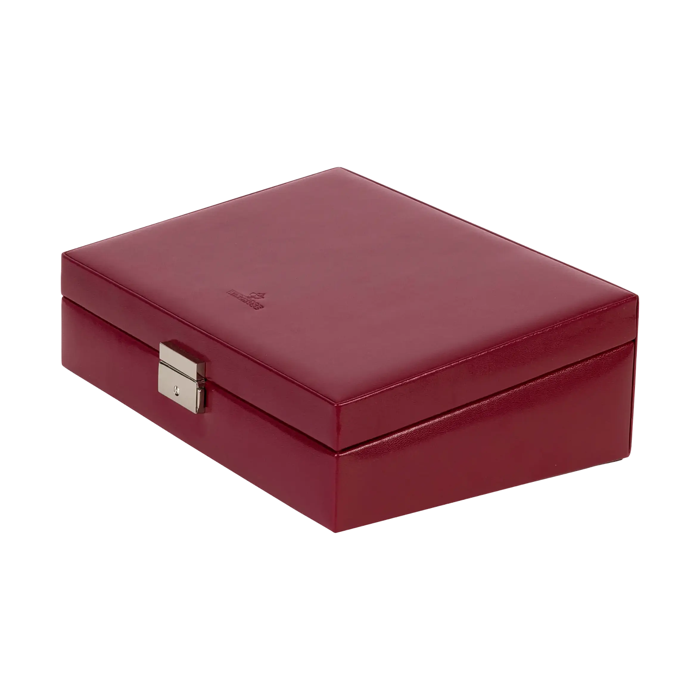 Merino jewellery box / red