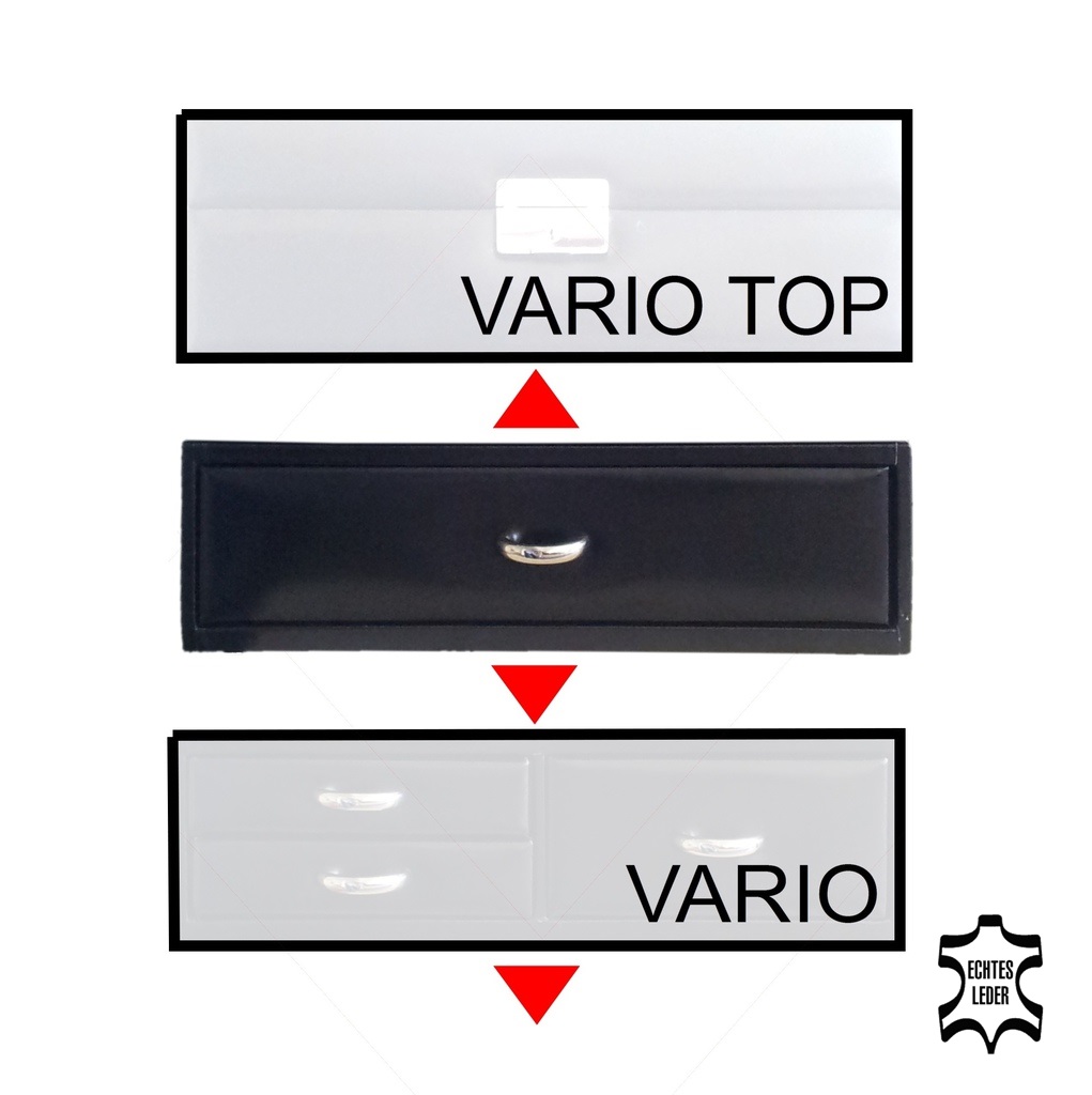 Standard-Modul VARIO Uhren vario / schwarz (Leder) 