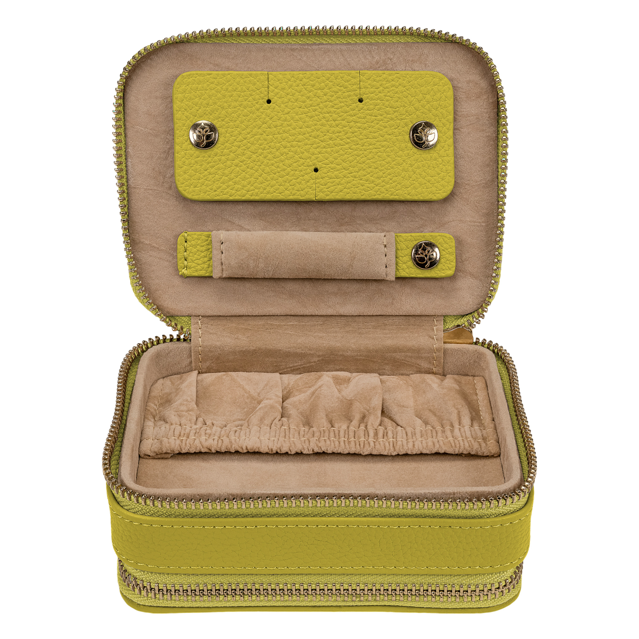 Schmucketui S mit Reißverschluss Aurora / lime