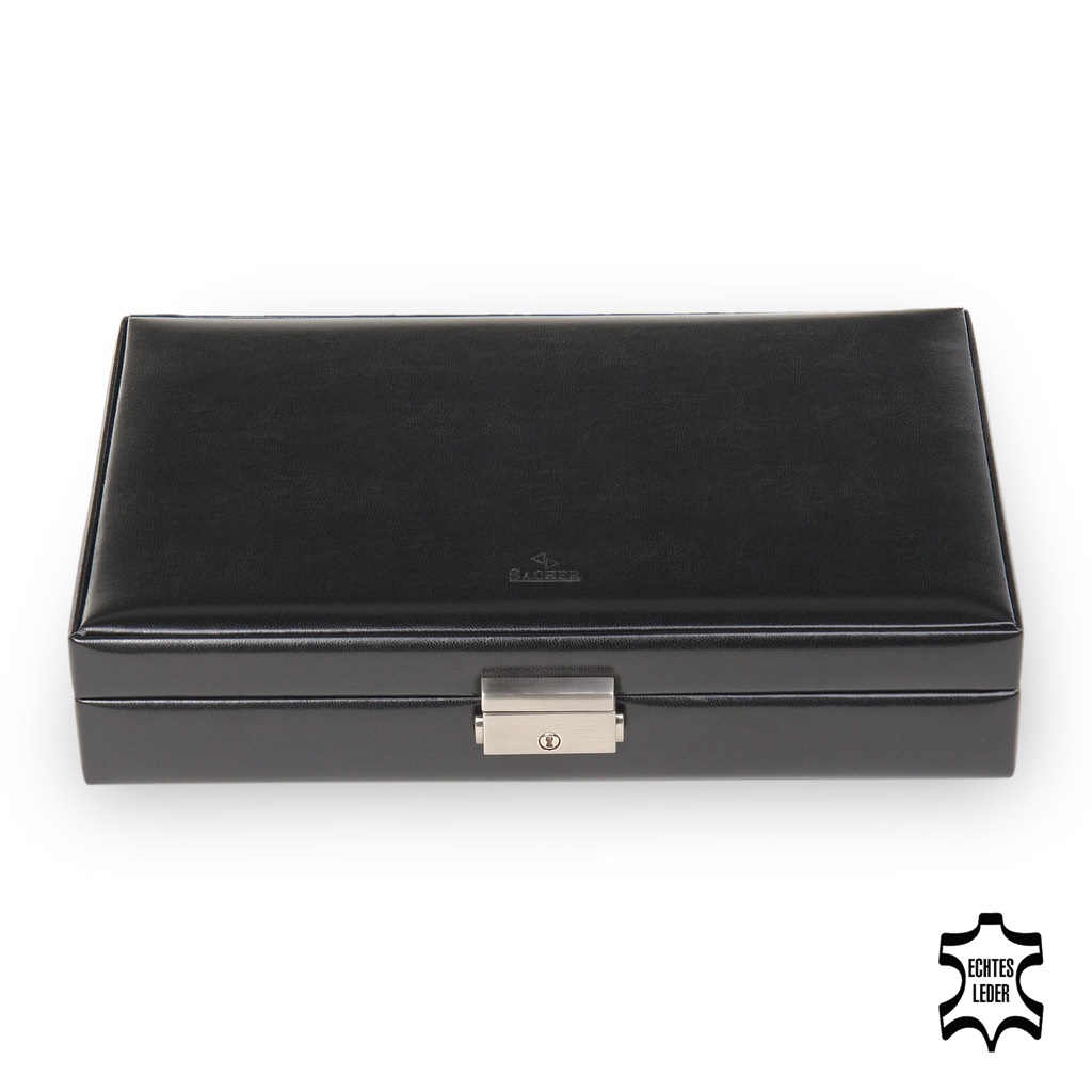 Coin case new classic / black (leather) 