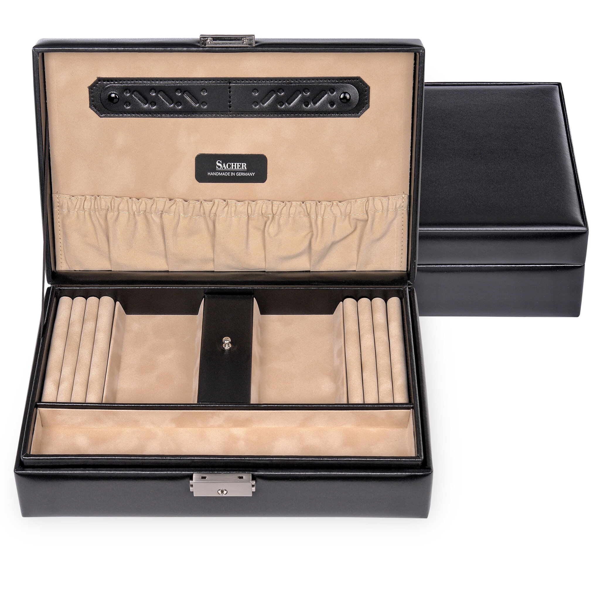 Jewellery box Ilka new classic / black (leather) 