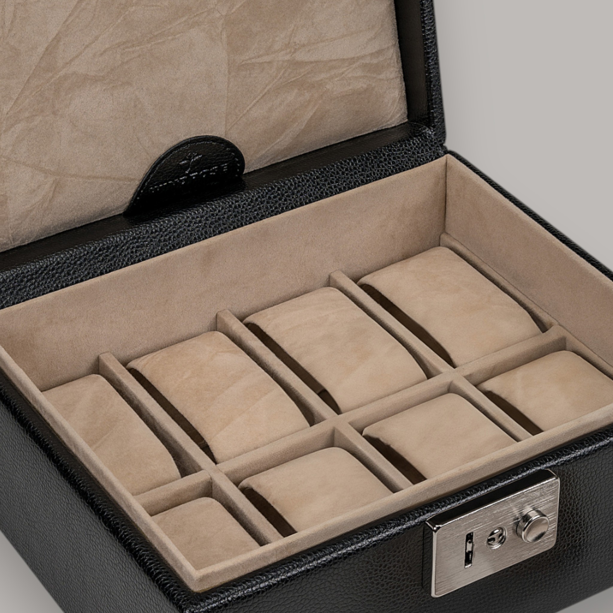 Beluga horlogebox / zwart (leer) Beluga horlogebox / zwart (leer)