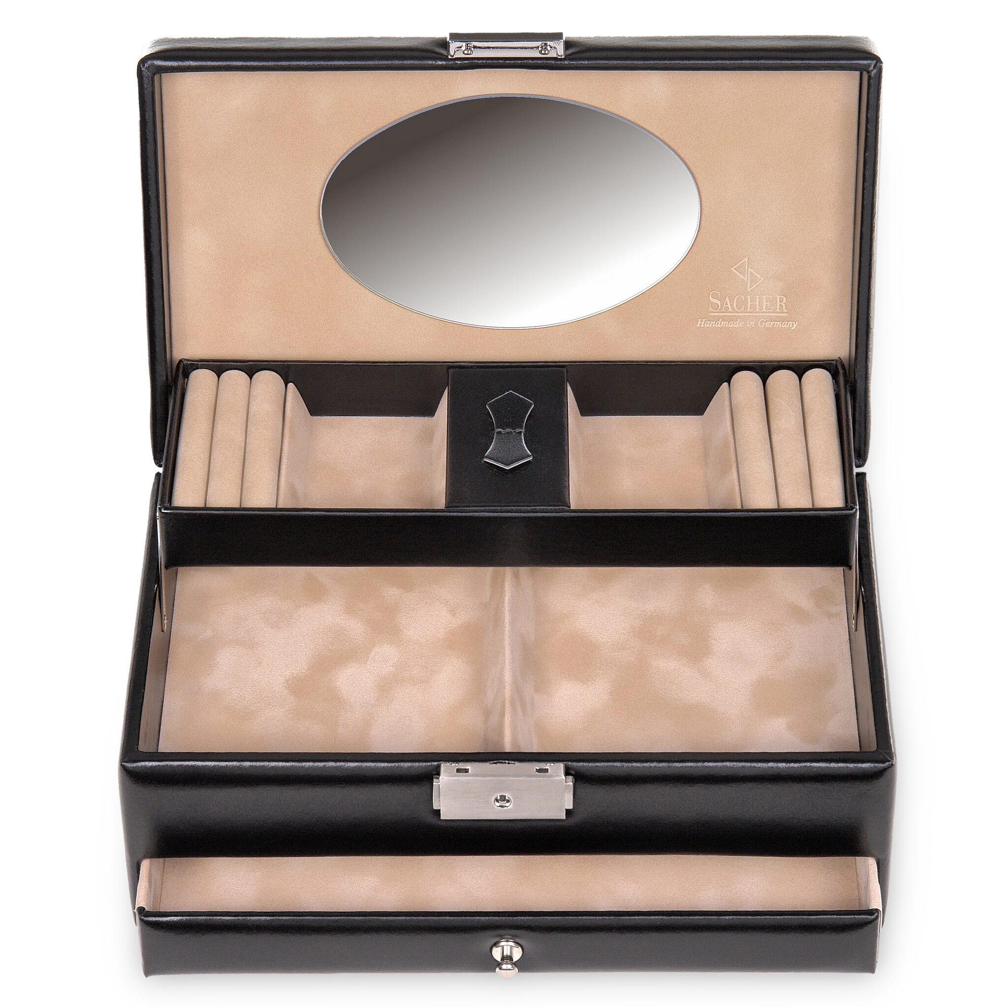 Coffret à bijoux Hanna new classic / noir (cuir) 
